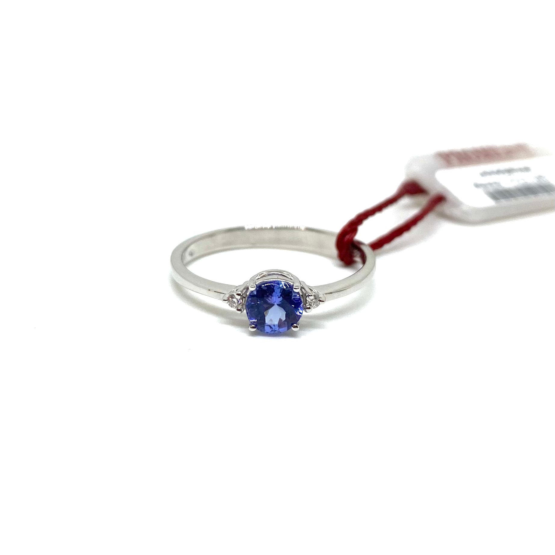 Solitario Tanzanite e Diamanti