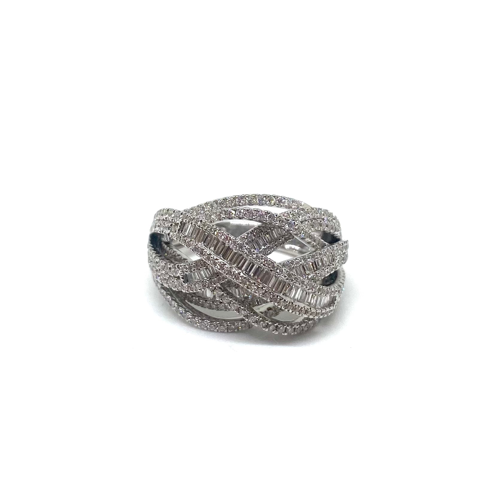 Anello a Fascia - Oro e Diamanti
