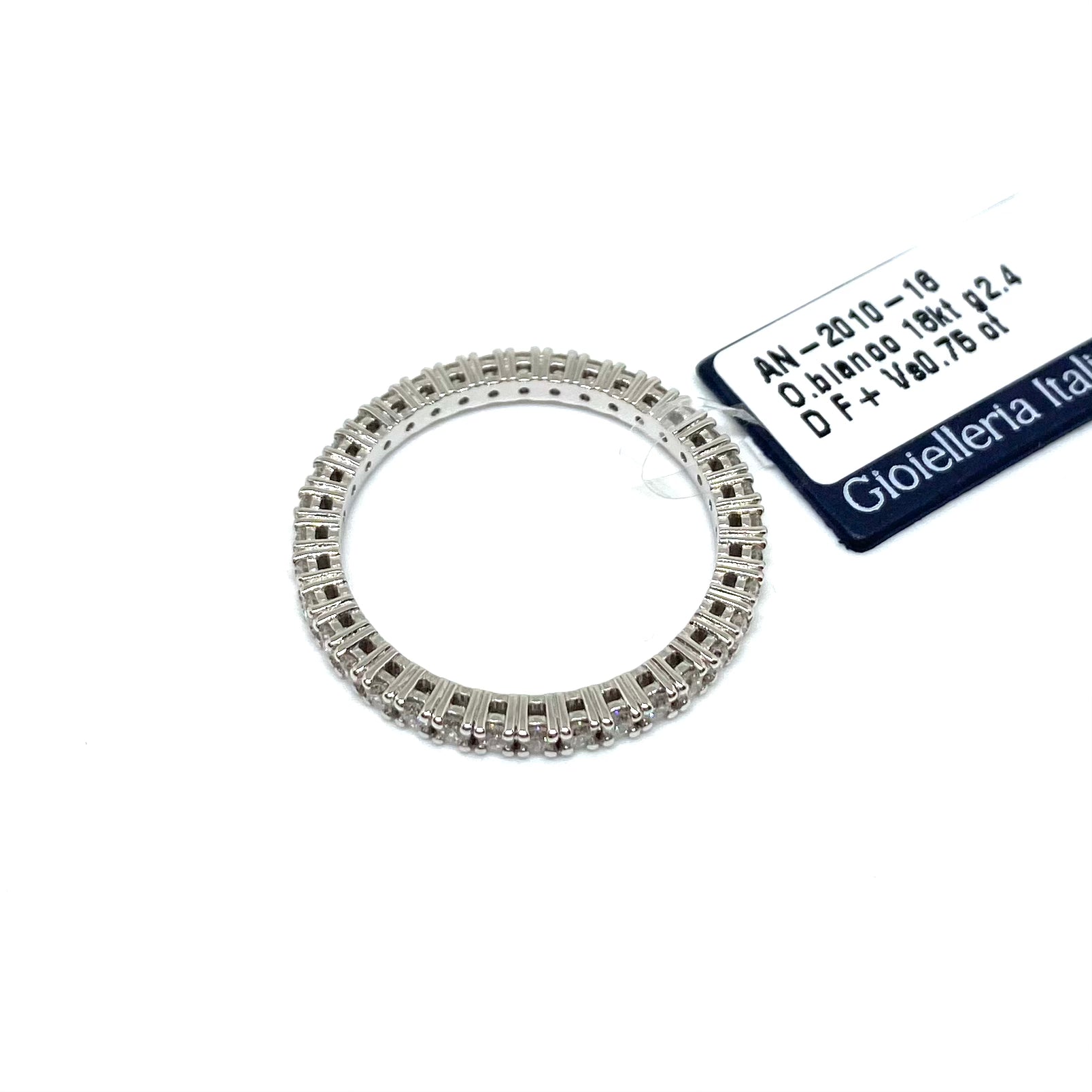 Veretta Oro Bianco e Diamanti