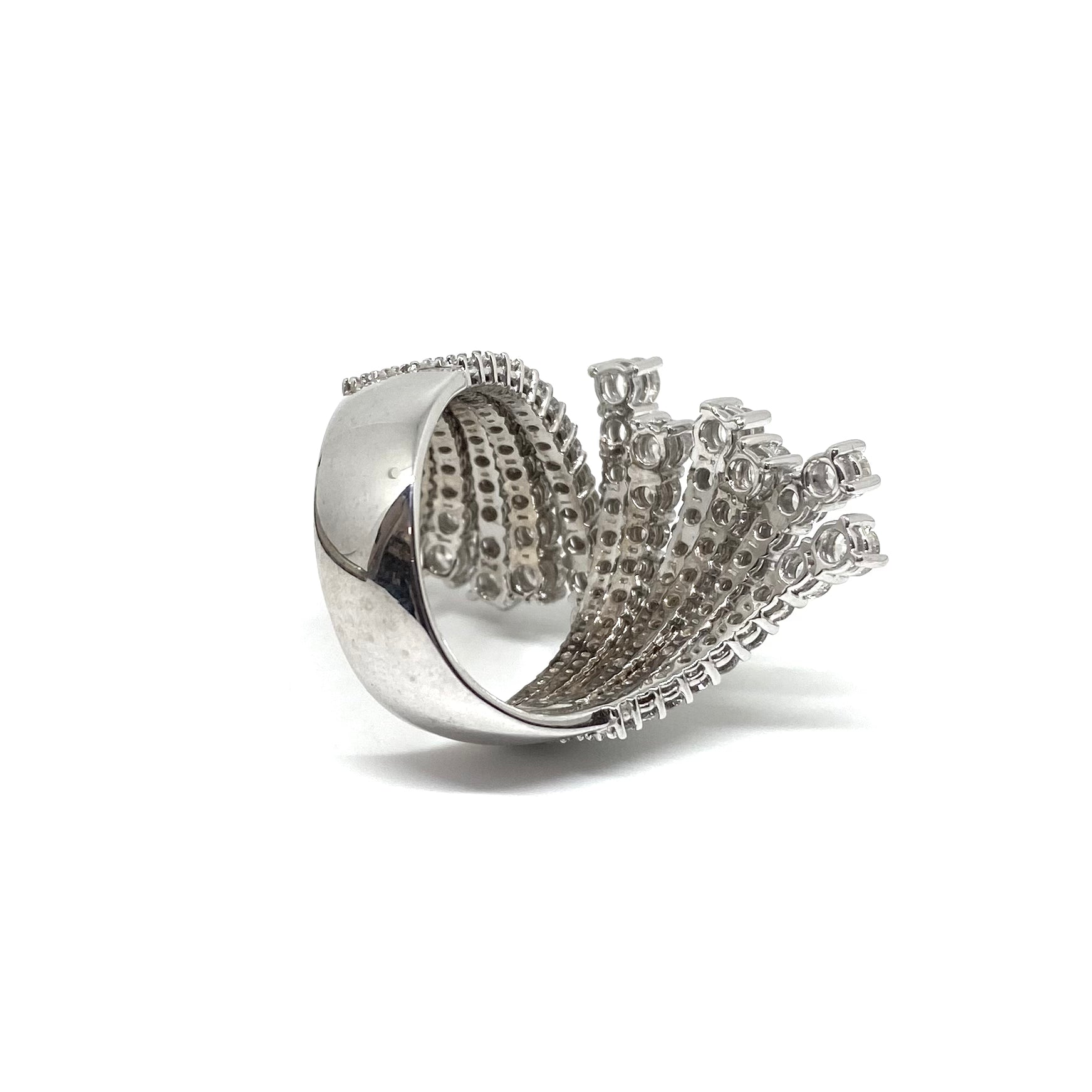 Anello a Ventaglio - Oro e Diamanti