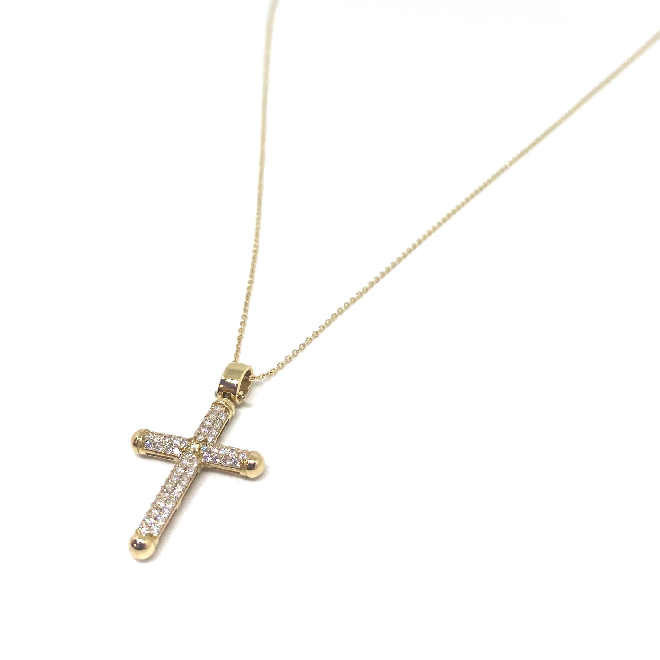 Collana Croce Oro Giallo