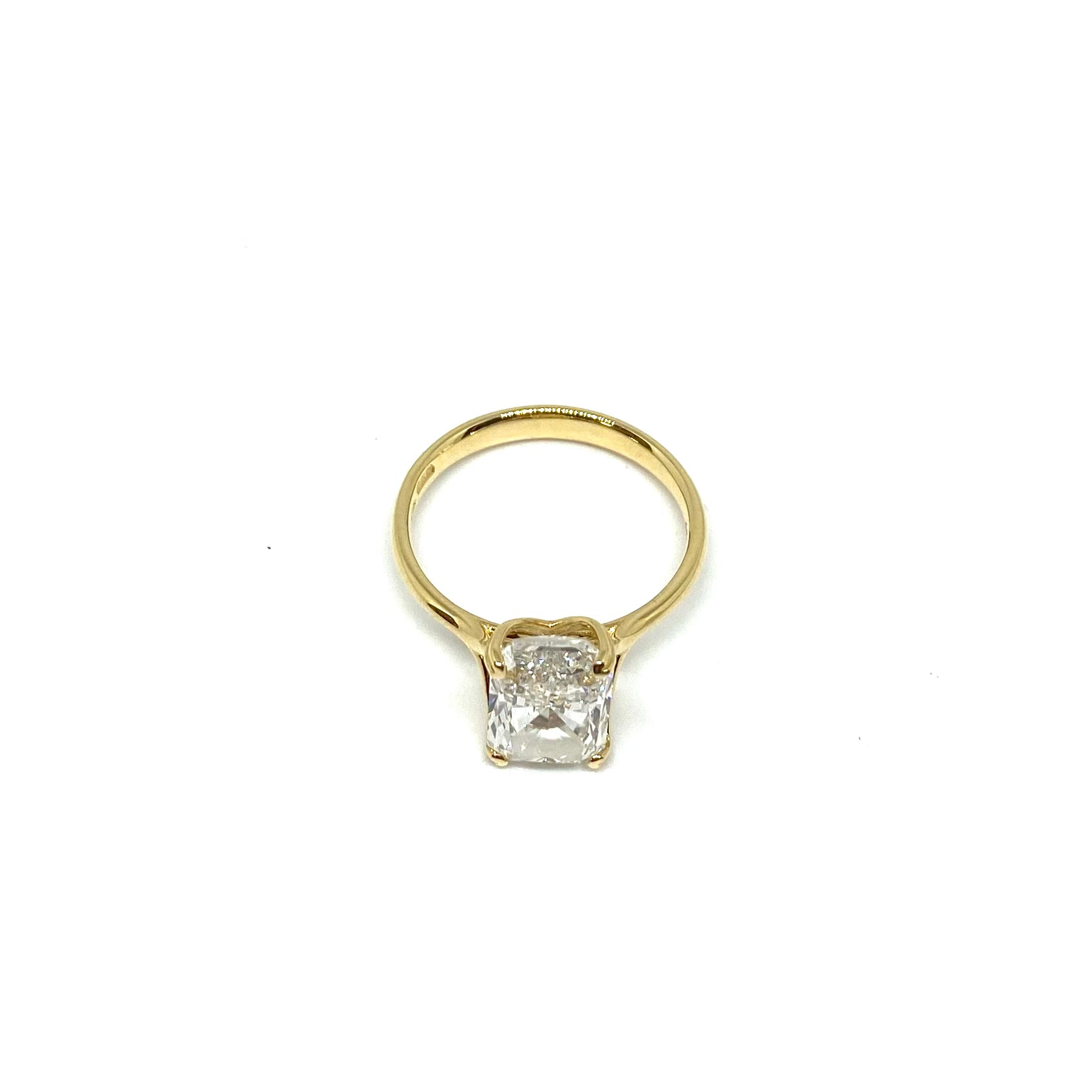 Solitario in Oro Giallo - Diamante Lab Grown