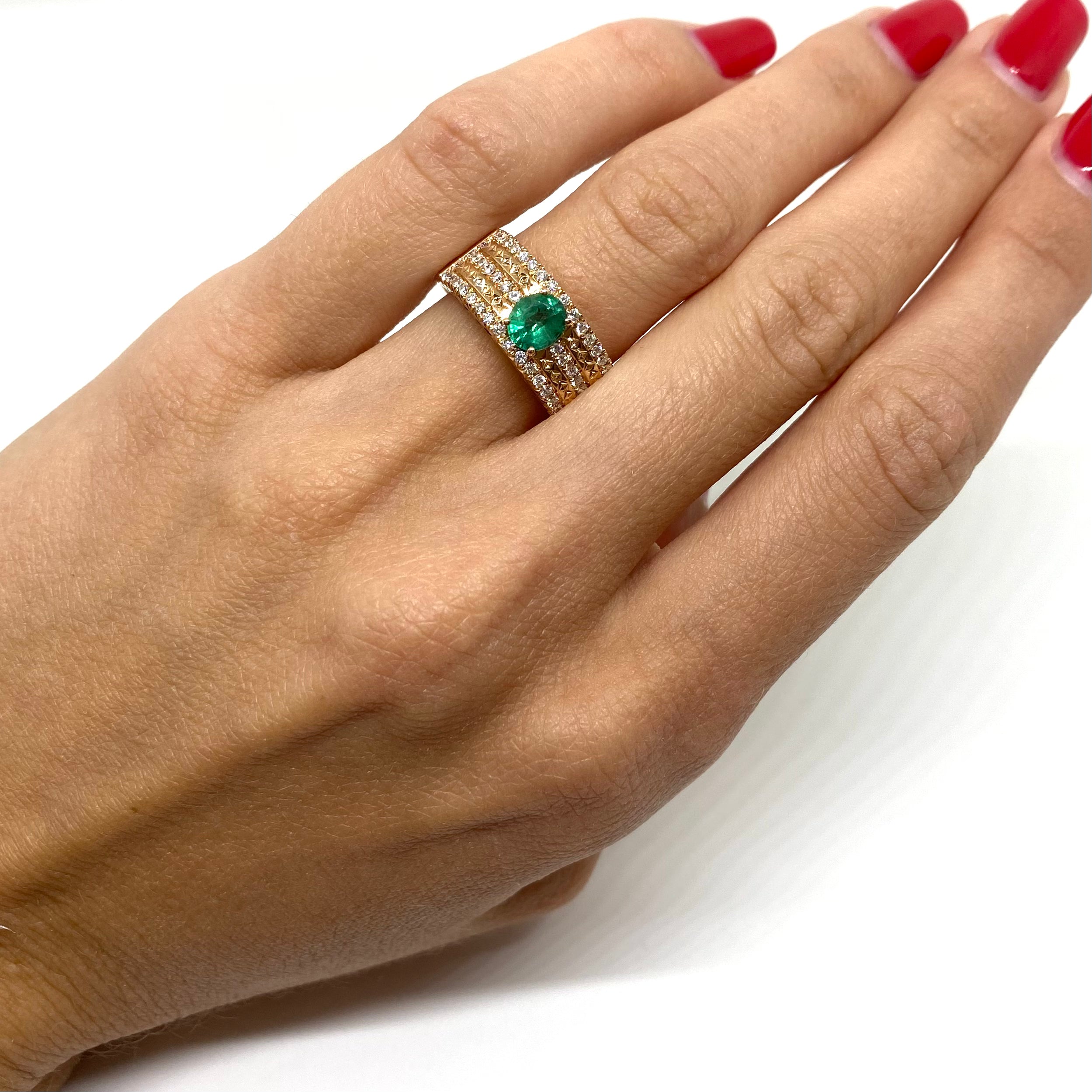 Anello Fascia Oro e Diamanti