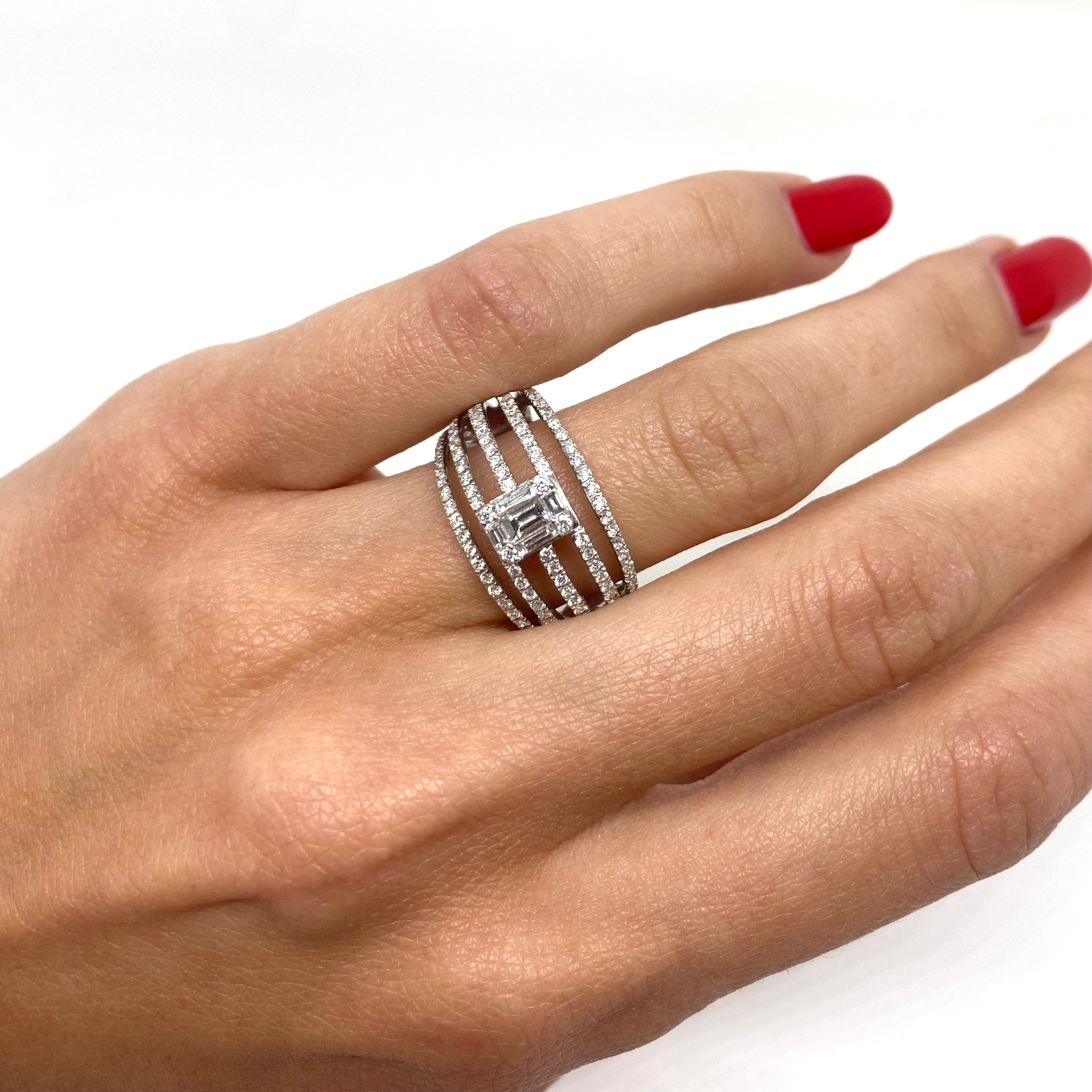 Anello Fascia Di Diamanti