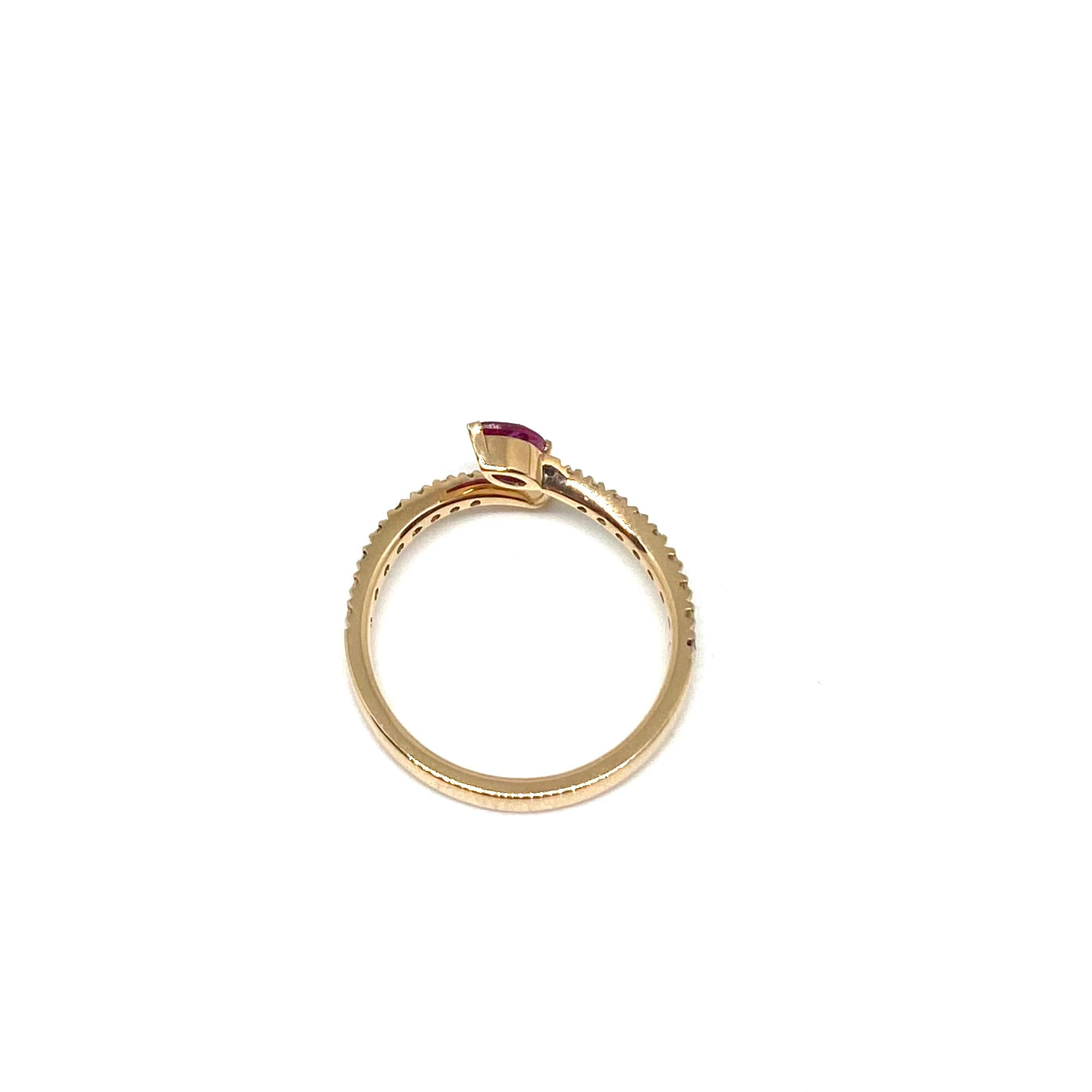 Veretta Serpentino Minimal - Oro e Rubino