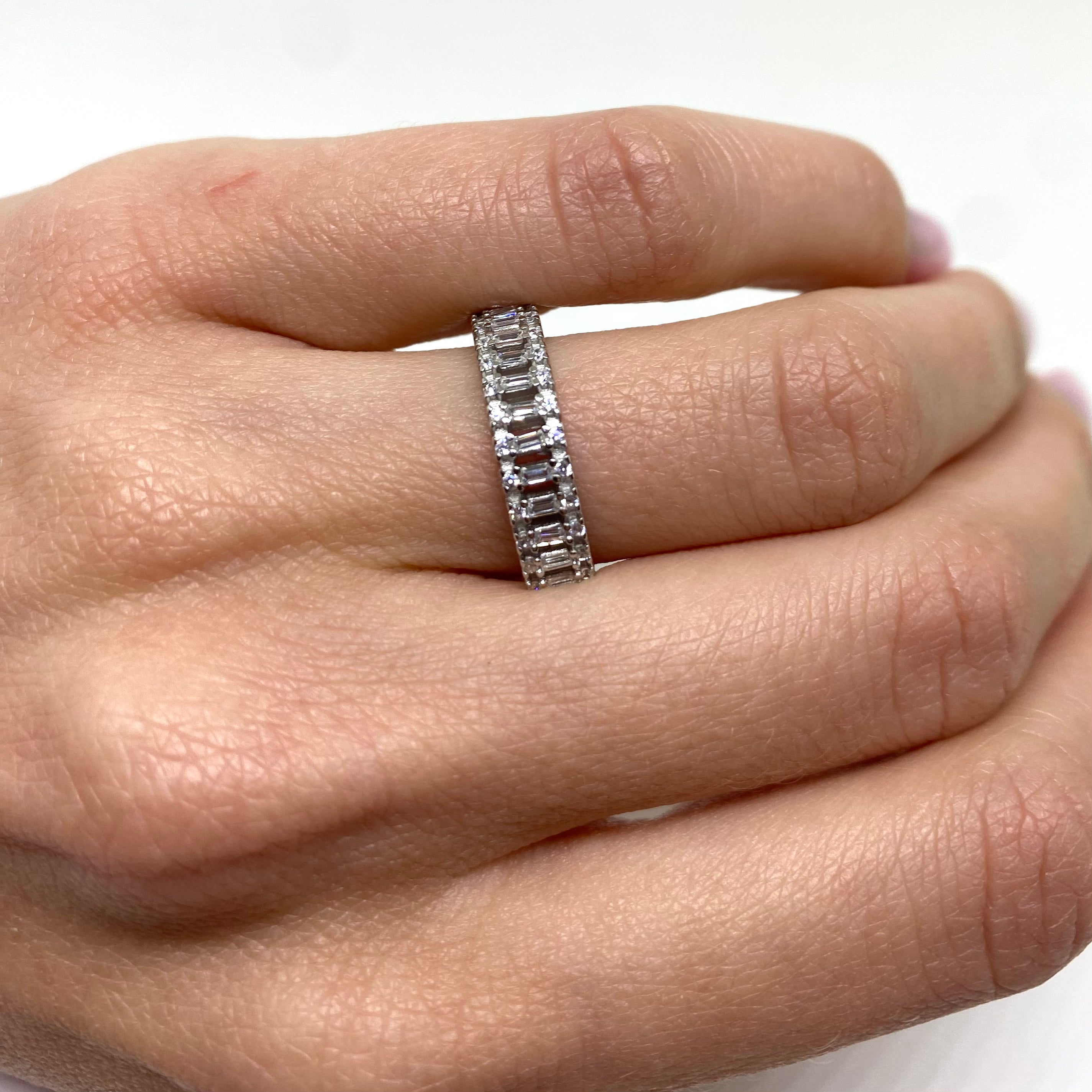 Veretta Taglio Baguette - Argento