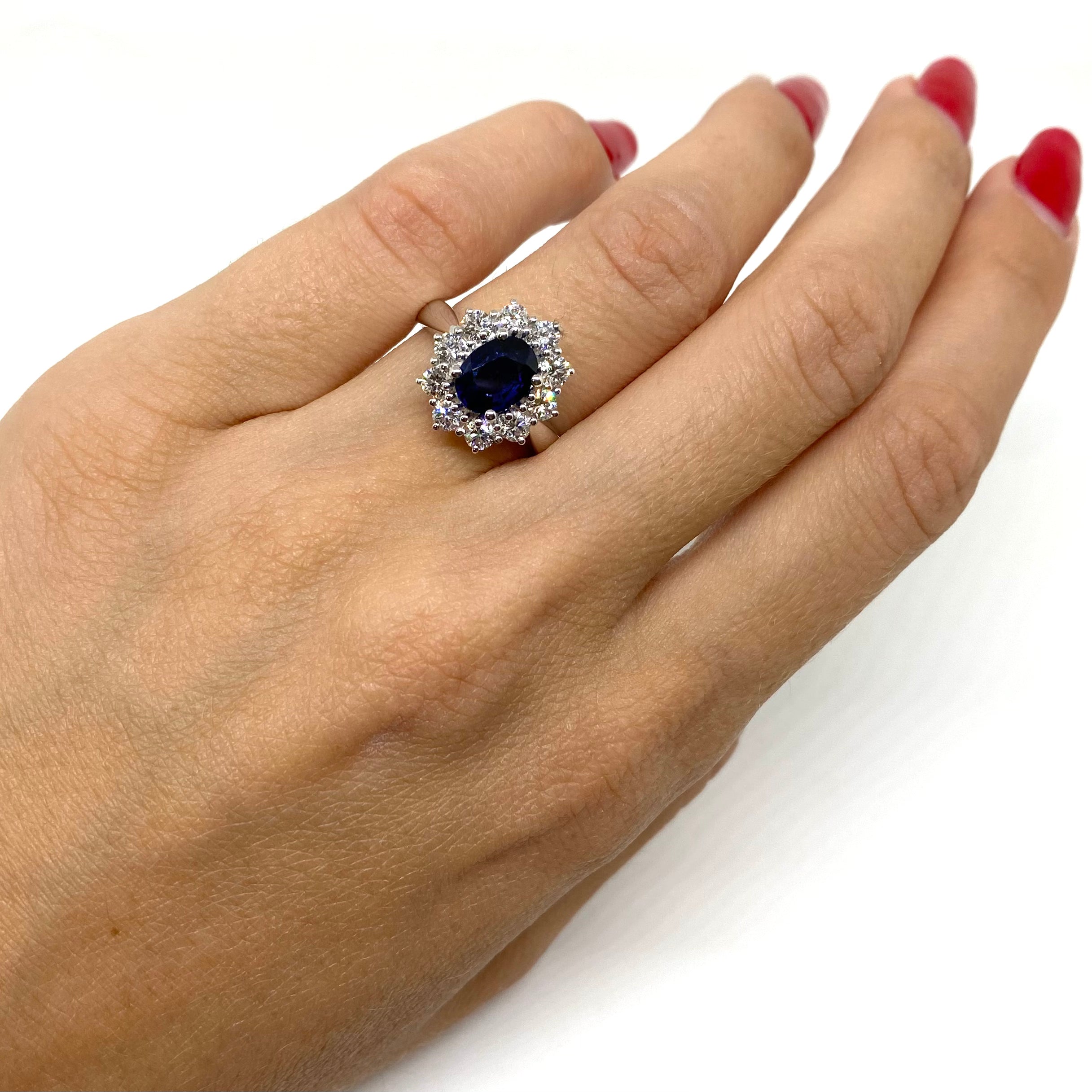 Anello Kate - Zaffiri e Diamanti