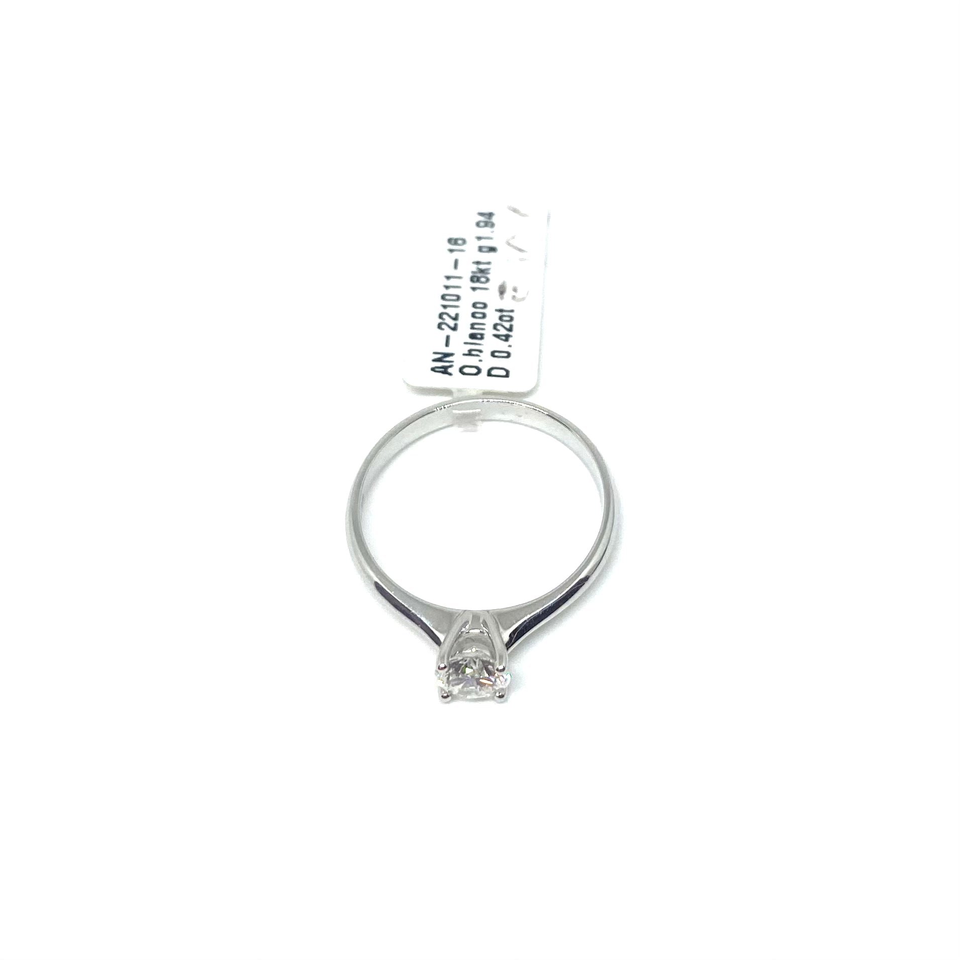 Anello Solitario Classico - Oro e Diamanti