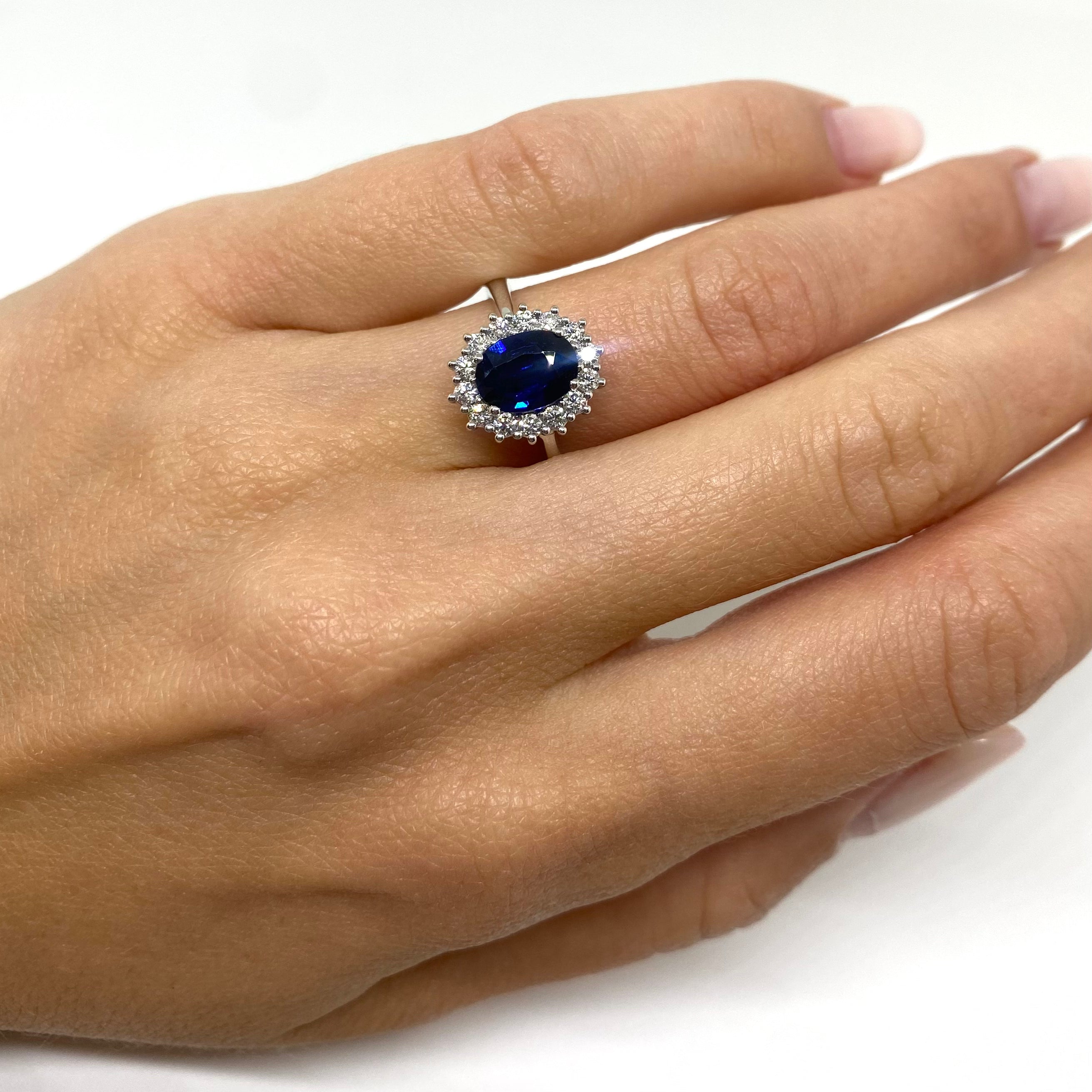 Anello Kate - Zaffiro e Diamanti