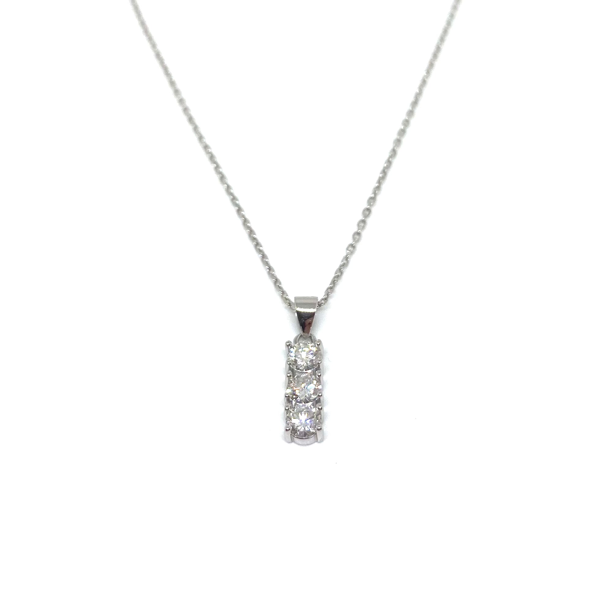 Collana Trilogy - Moissanite