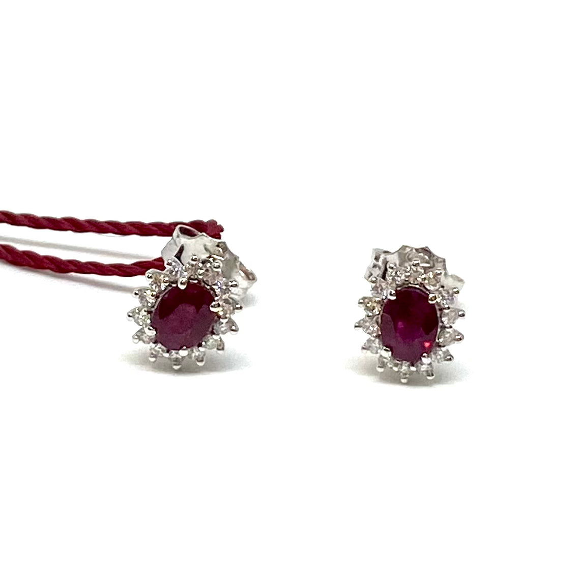 Orecchini kate - oro bianco e diamanti