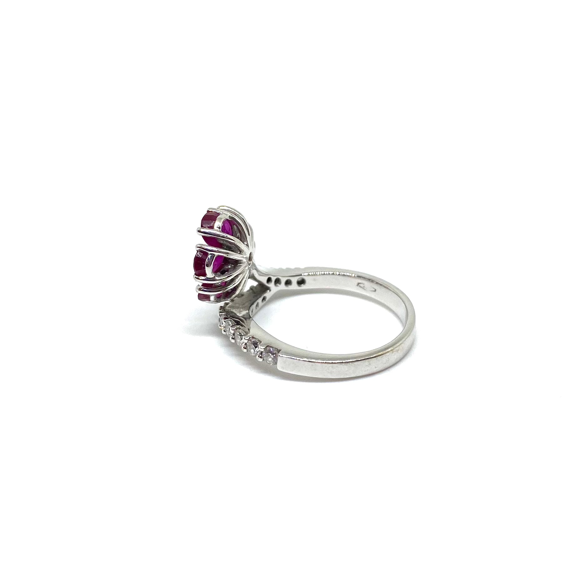 Anello Fiore - Diamanti e Rubini