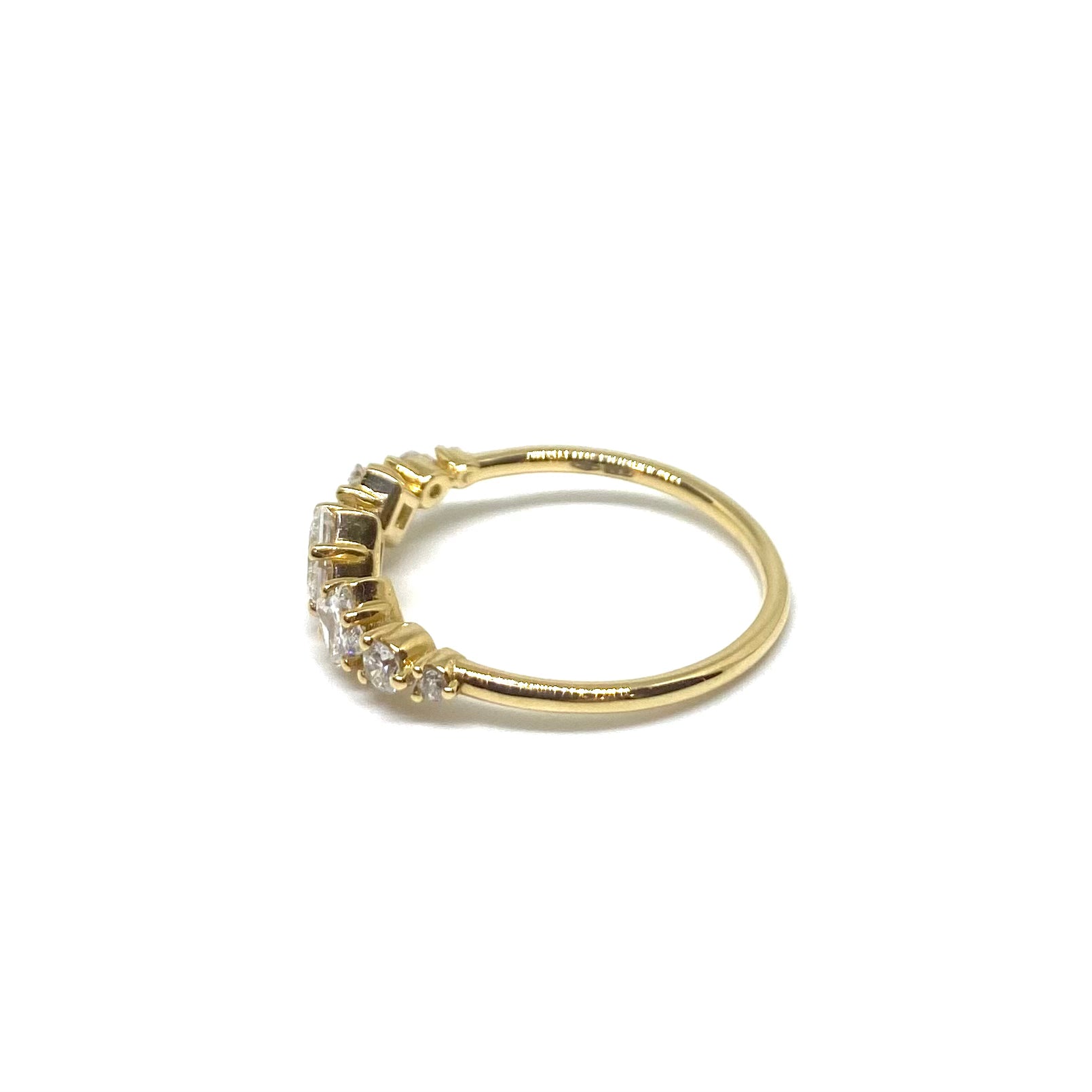 Veretta Oro Giallo e Diamanti Lab Grown