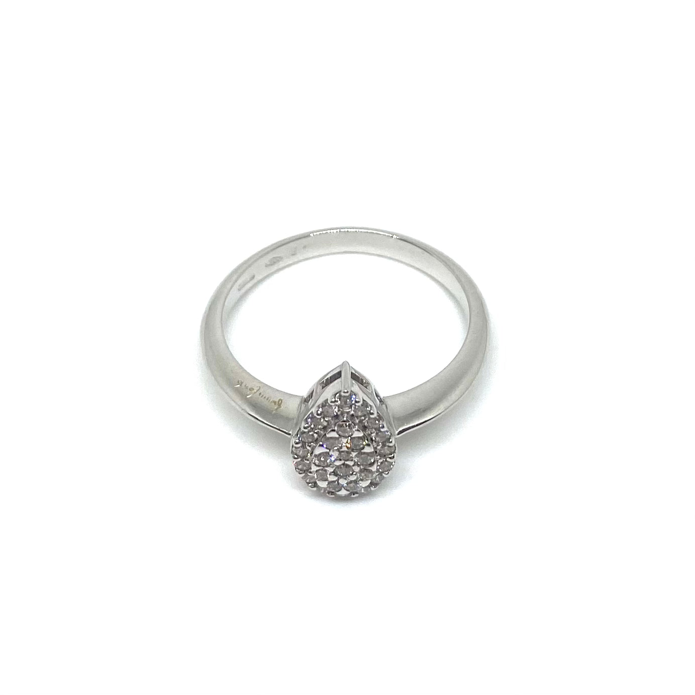 Solitario a Goccia - Oro e Diamanti