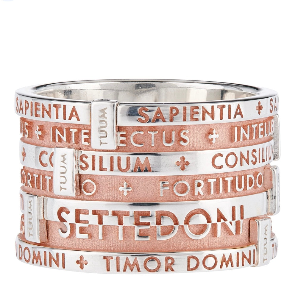 Anello 7 argento rosa - TUUM