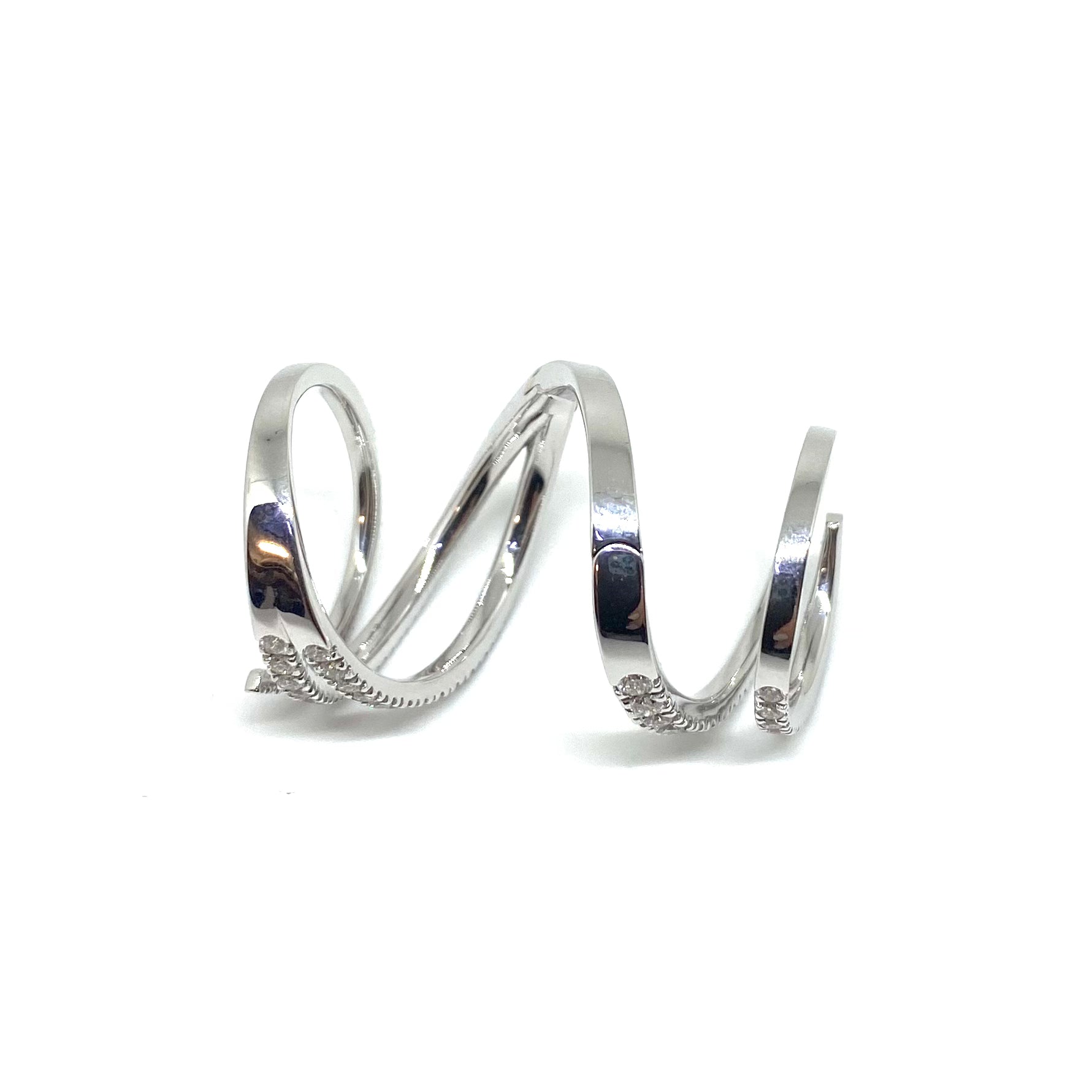 Anello a Fascia Mobile - Oro e Diamanti