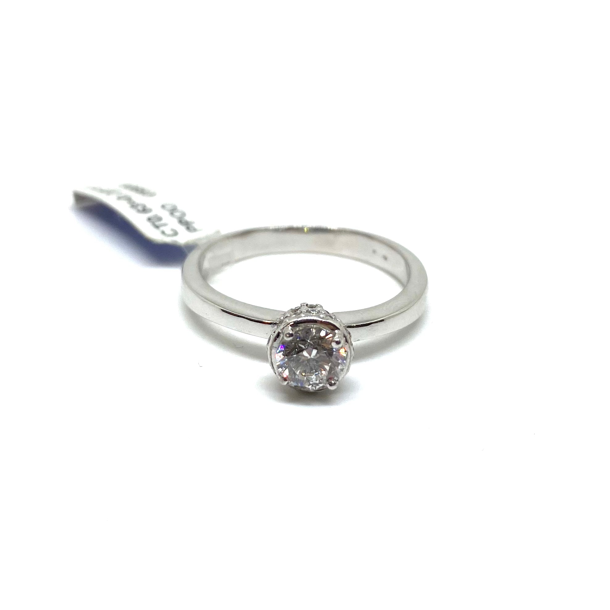 Anello Solitario - Oro e Diamanti
