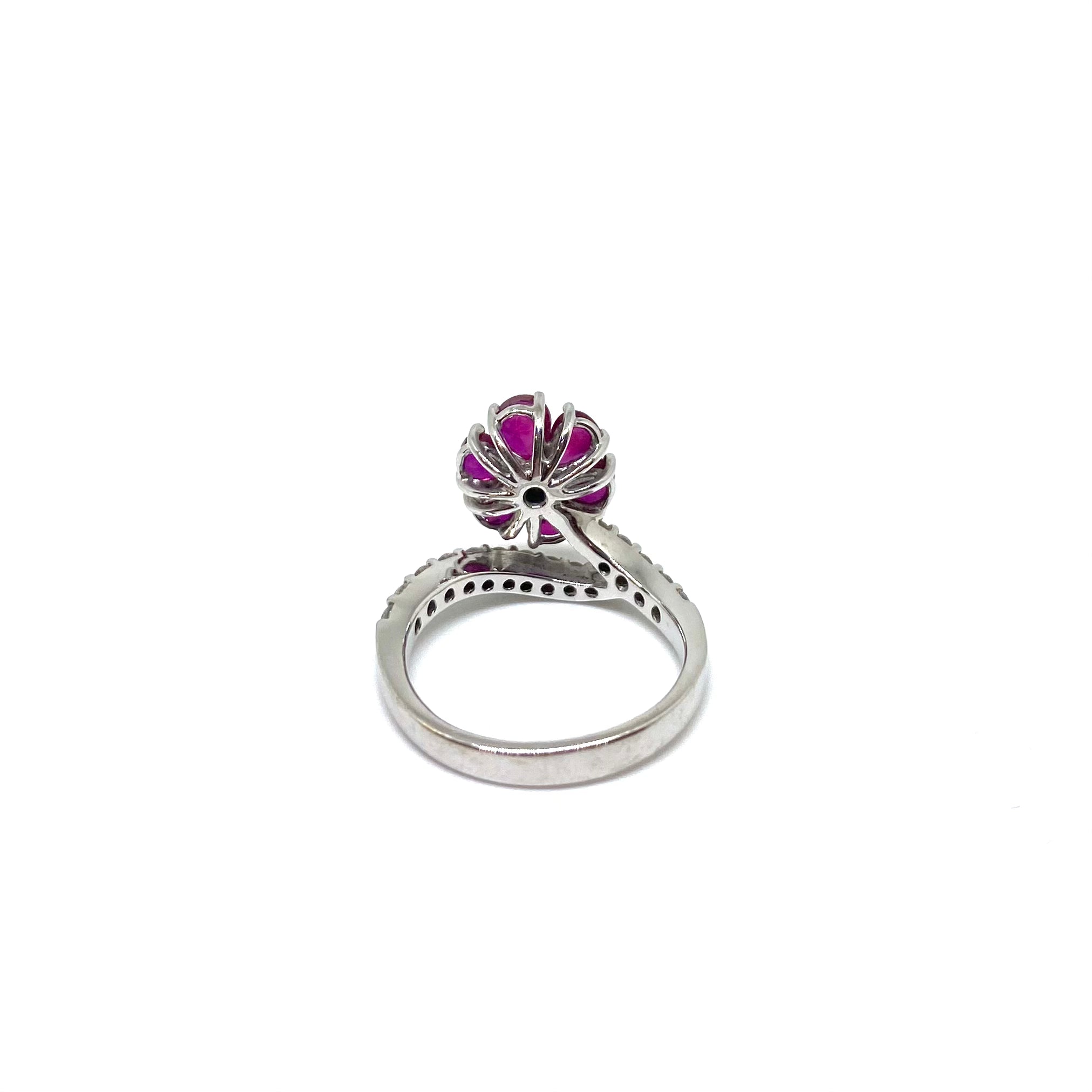 Anello Fiore - Diamanti e Rubini