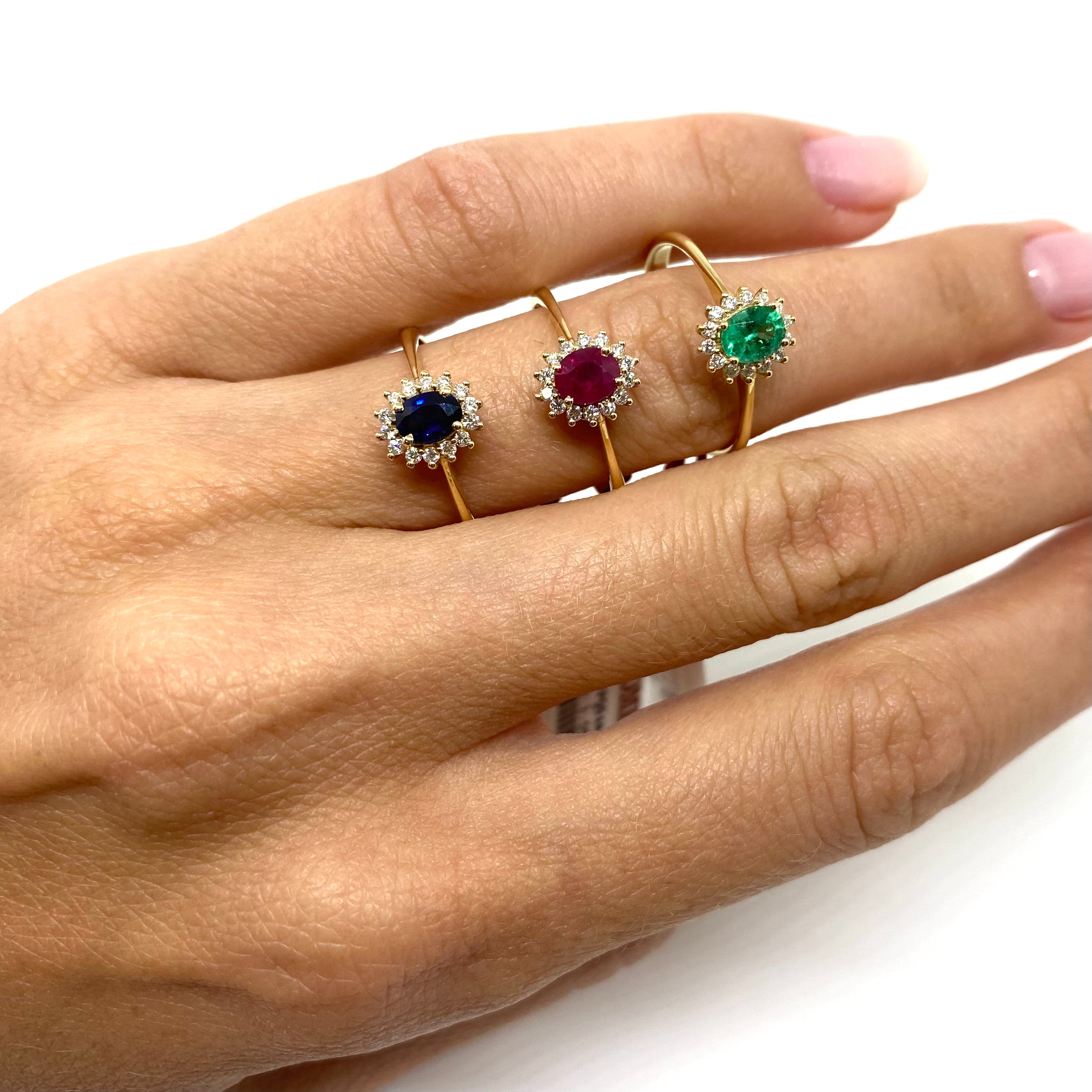 Anello Kate - Pietre Preziose e Oro Giallo