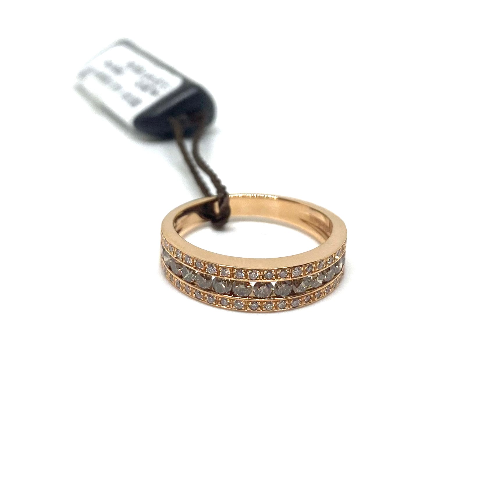 Anello Fascia - Diamanti Brown