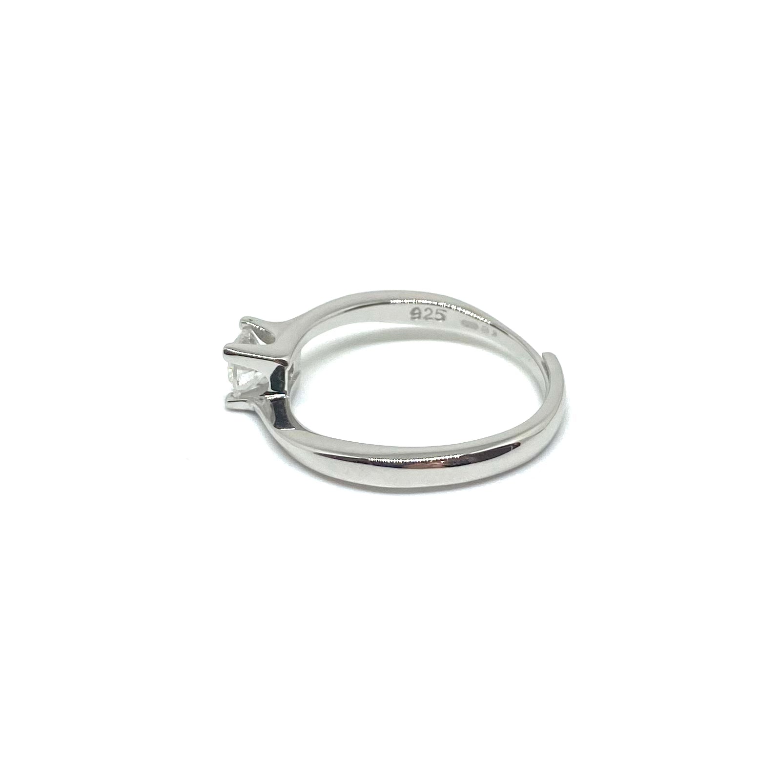 Solitario - Argento e Moissanite