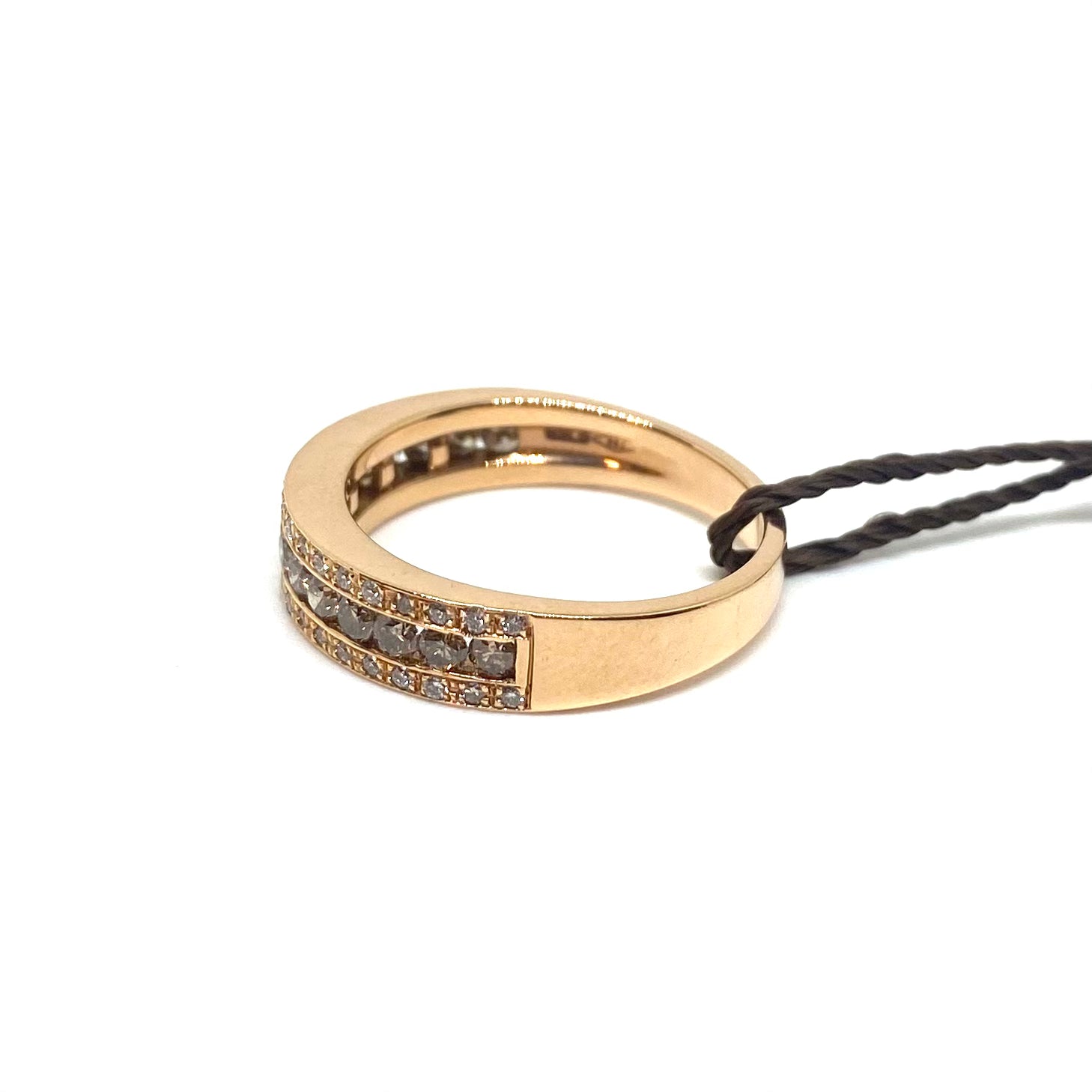 Anello Fascia - Diamanti Brown