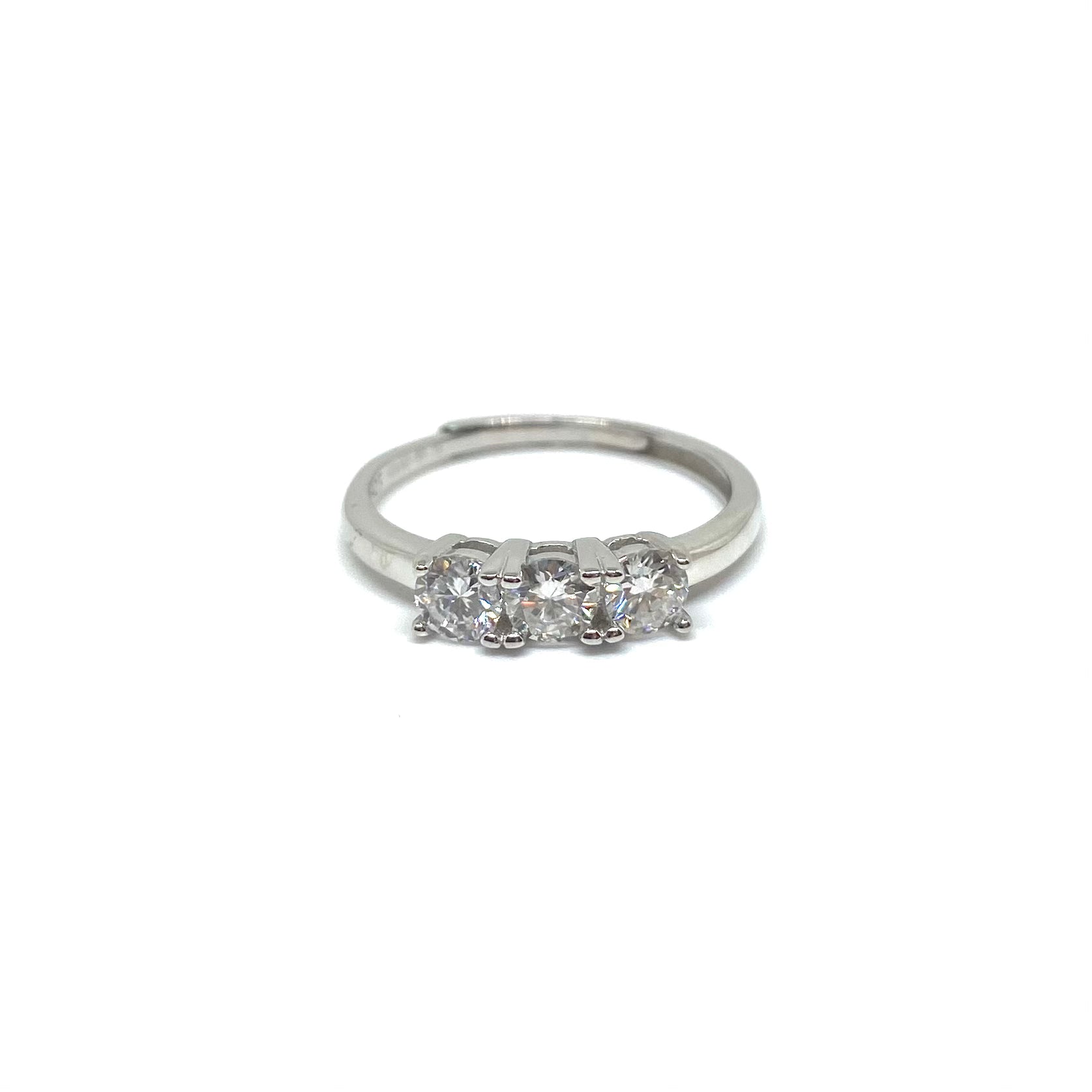 Trilogy - Argento e Moissanite