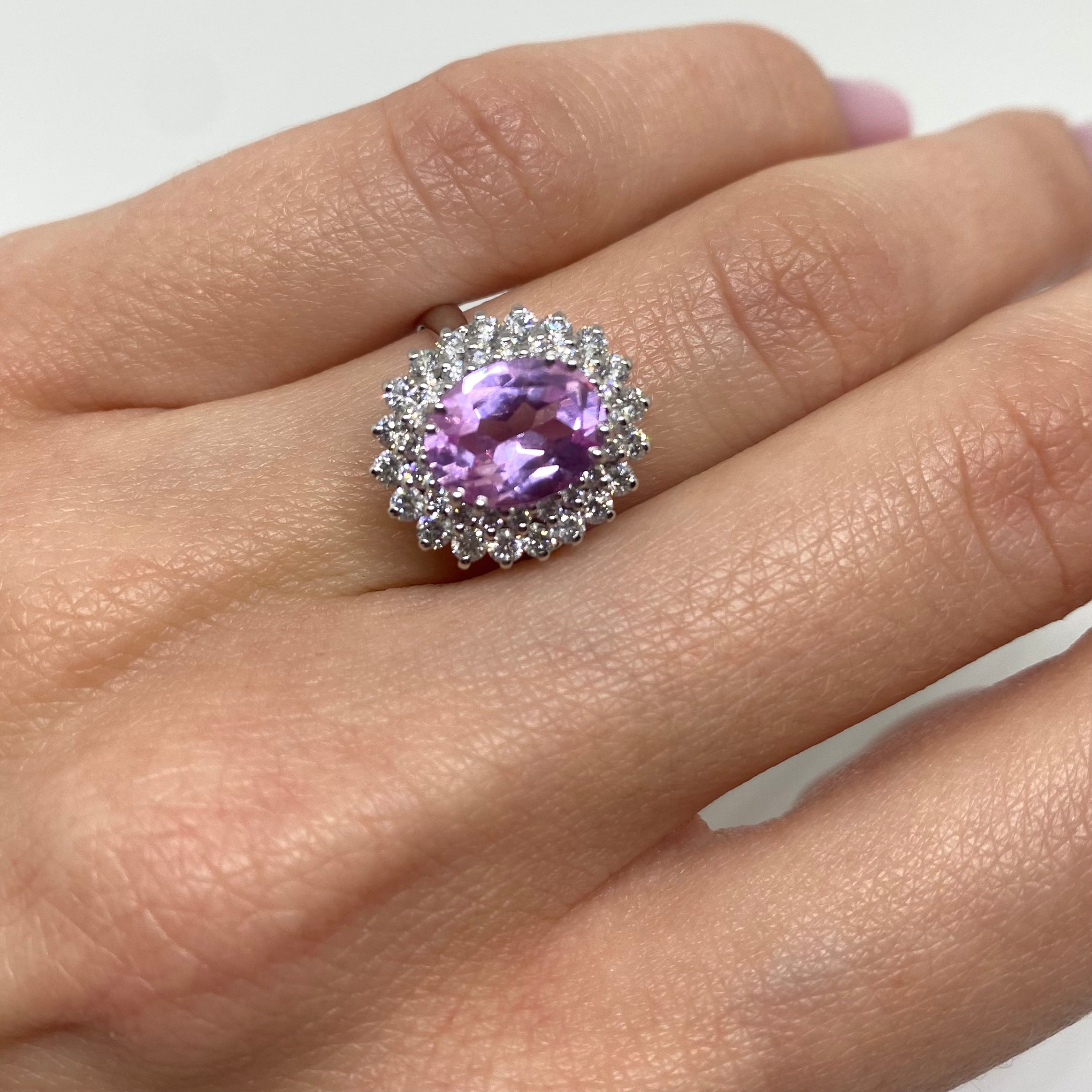 Anello Kate con Zaffiro Rosa