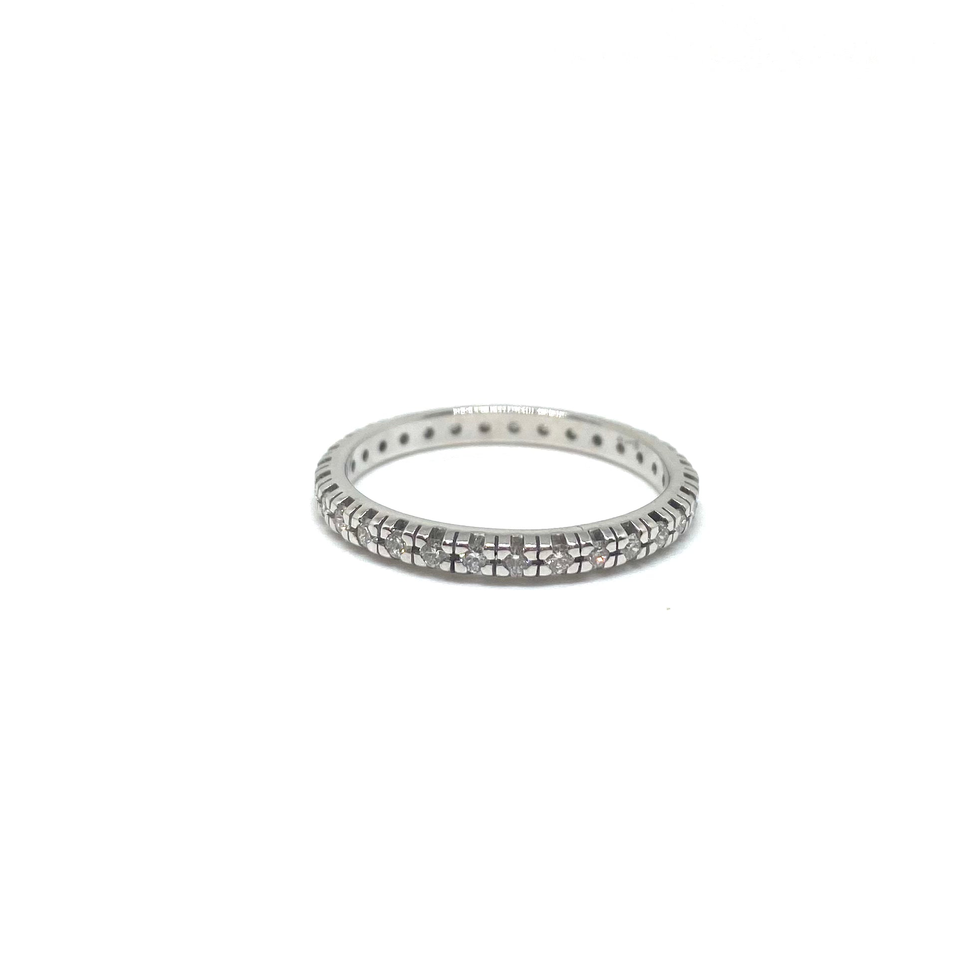 Veretta Oro Bianco e Diamanti