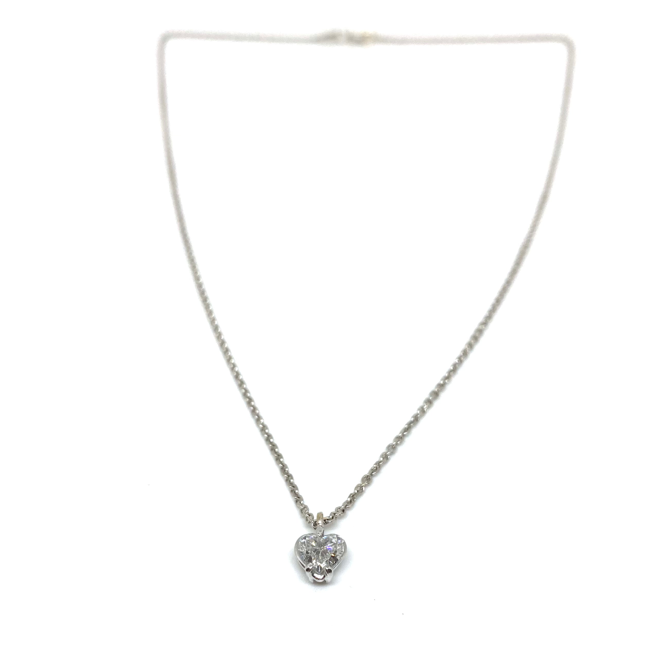 Collana Punto Luce Cuore - Diamanti e Oro