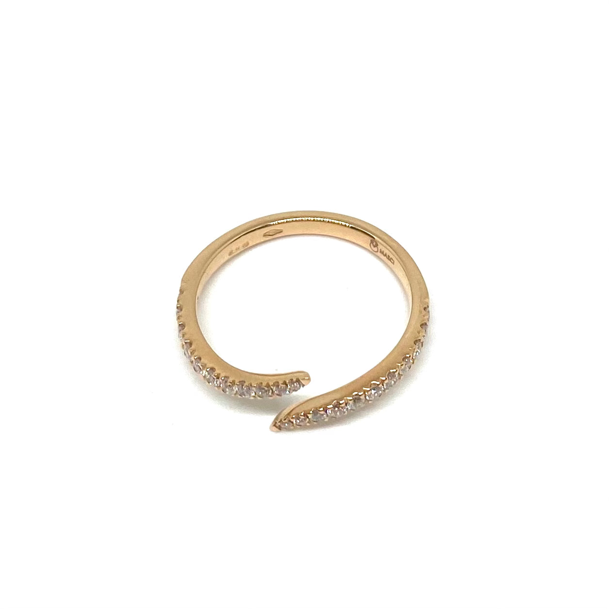 Veretta Serpentino Minimal - Oro e Diamanti
