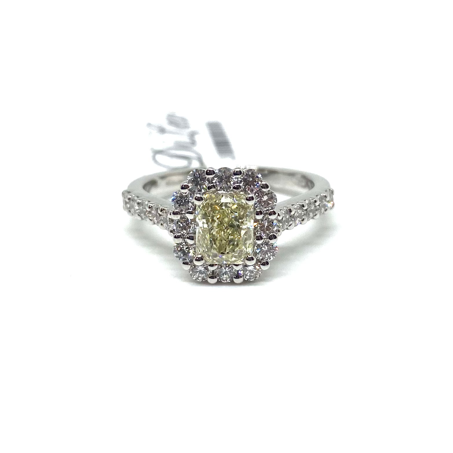 Anello con Diamante Fancy Yellow