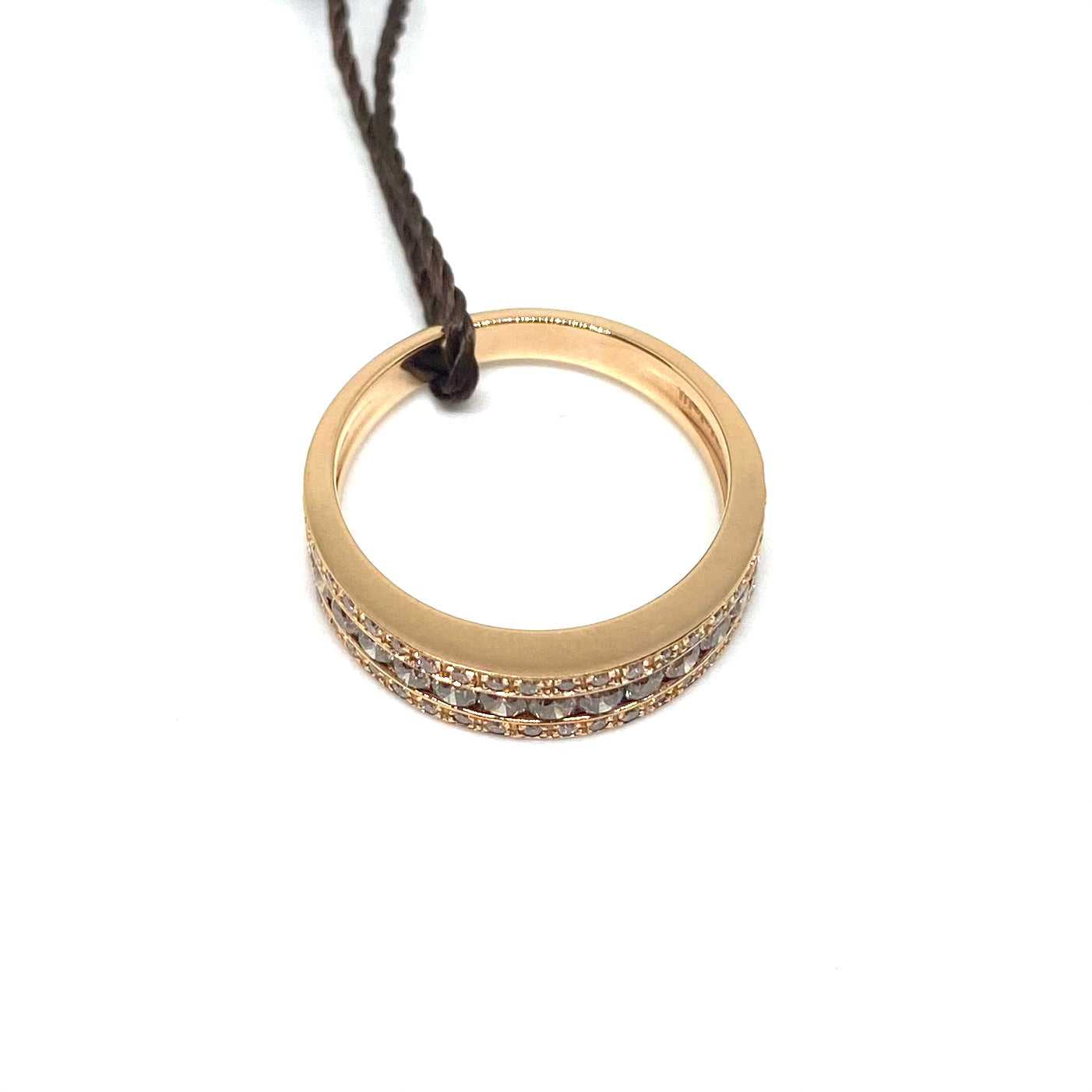 Anello Fascia - Diamanti Brown