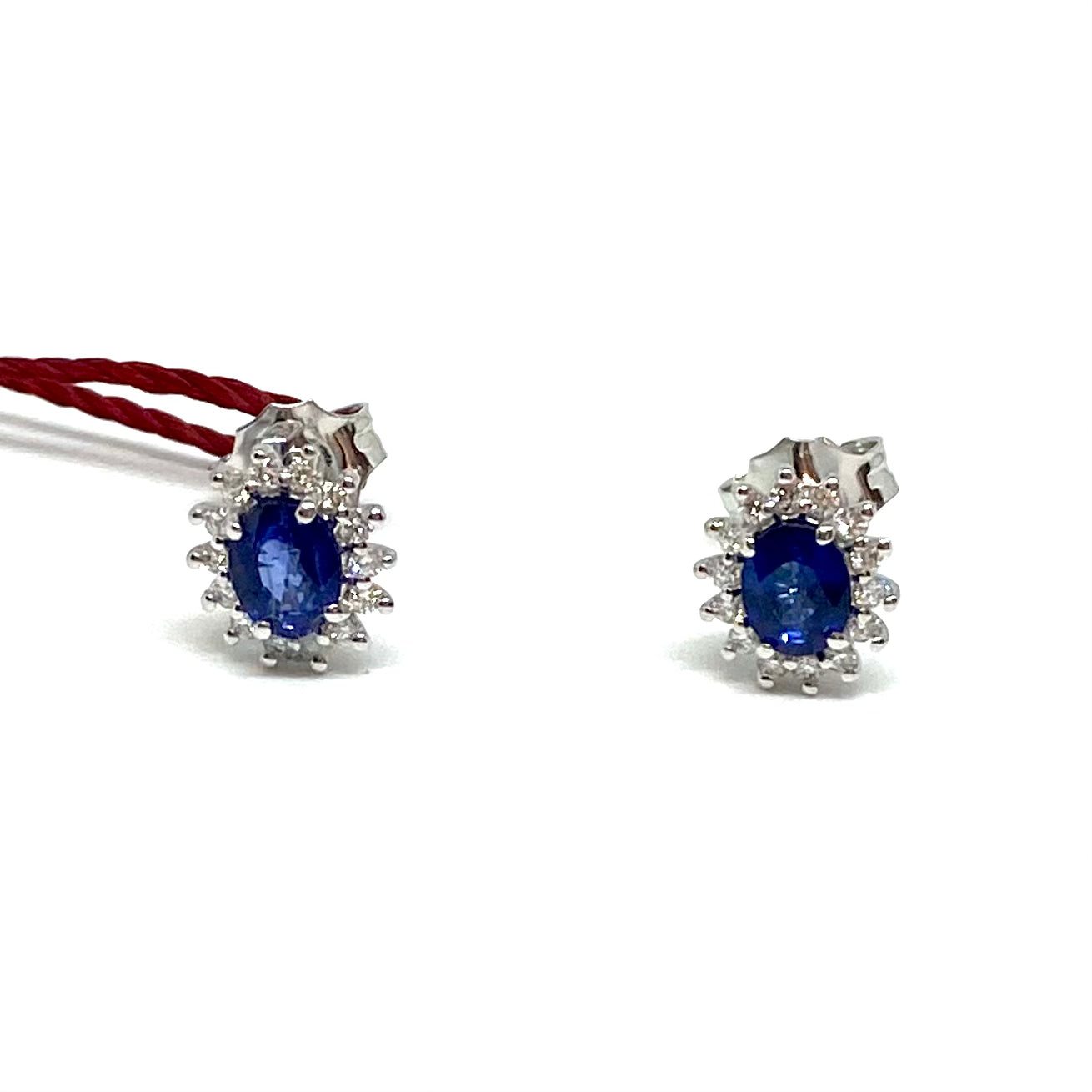 Orecchini kate - oro bianco e diamanti