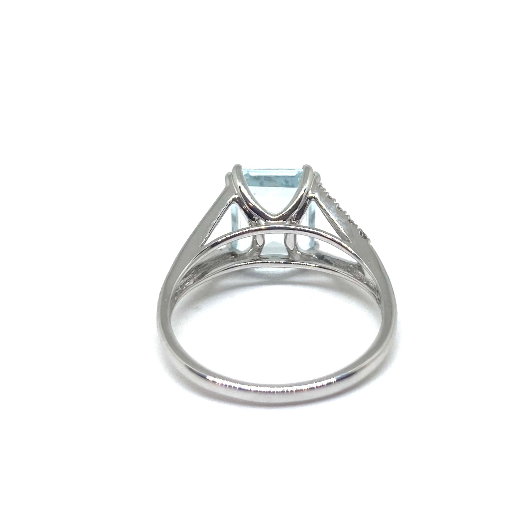 Anello Acqua Marina - Taglio Smeraldo