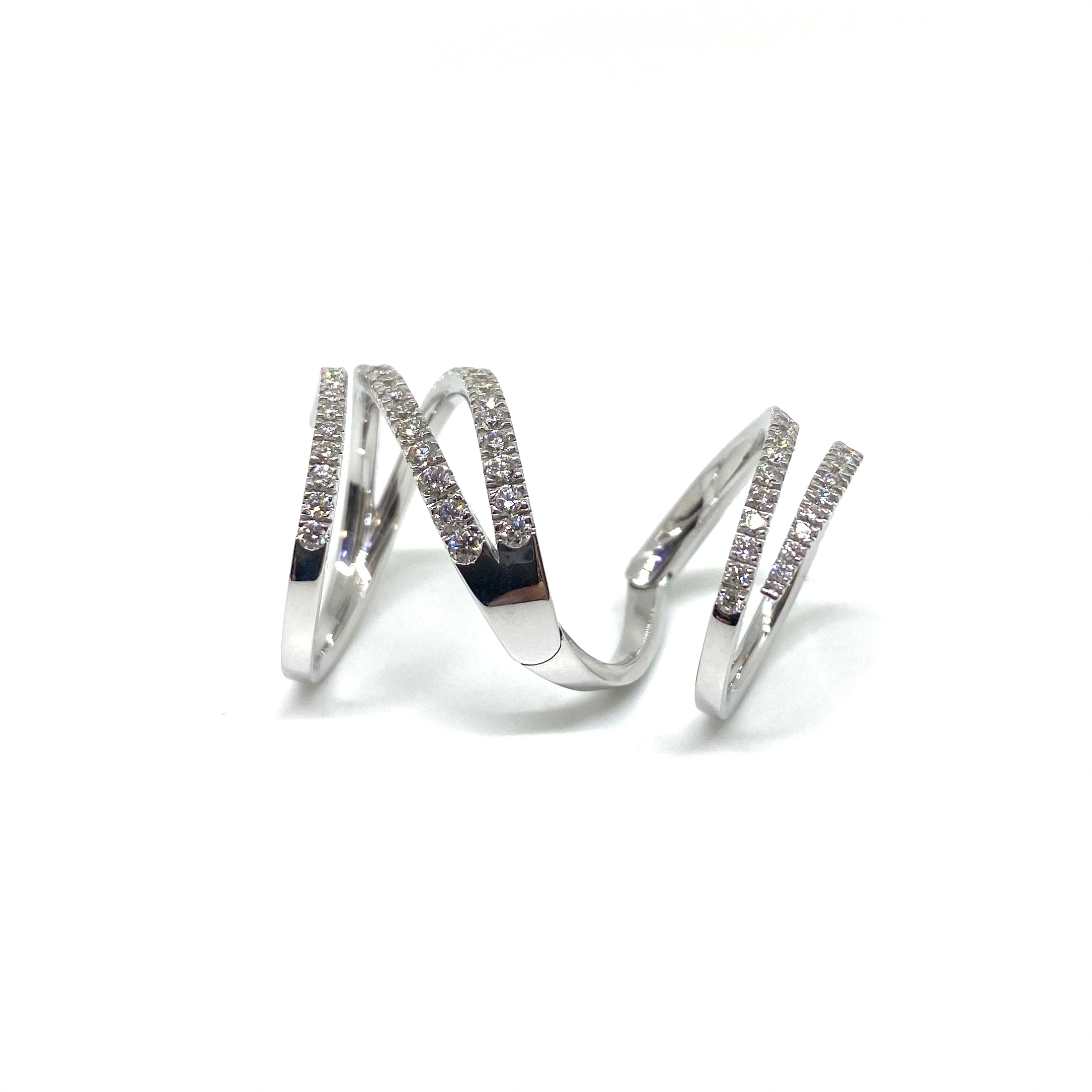 Anello a Fascia Mobile - Oro e Diamanti