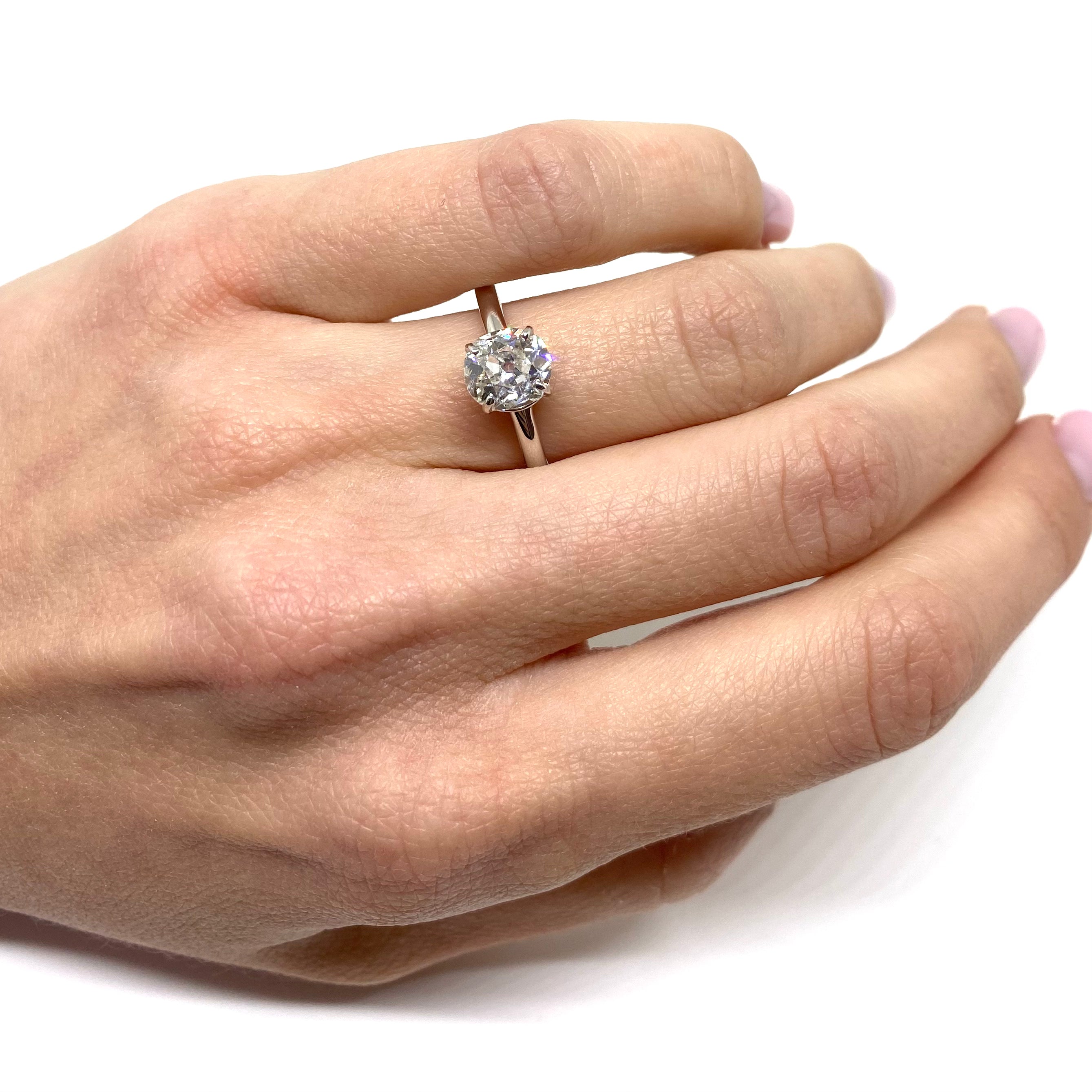 Solitario Diamante Taglio Ovale