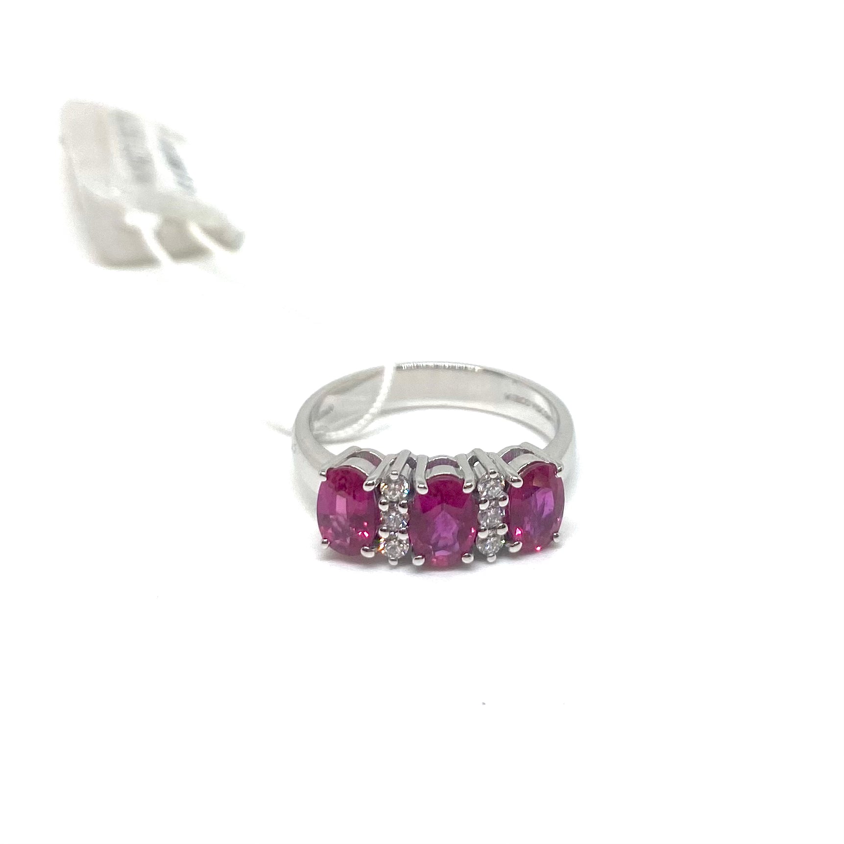 Anello Trilogy Diamanti e Rubini
