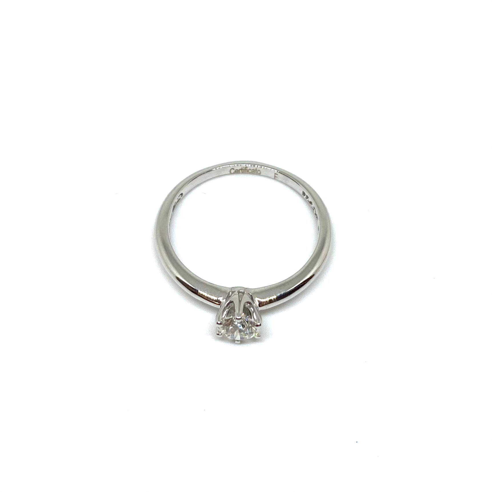 Solitario Oro e Diamanti- 6 Griffe