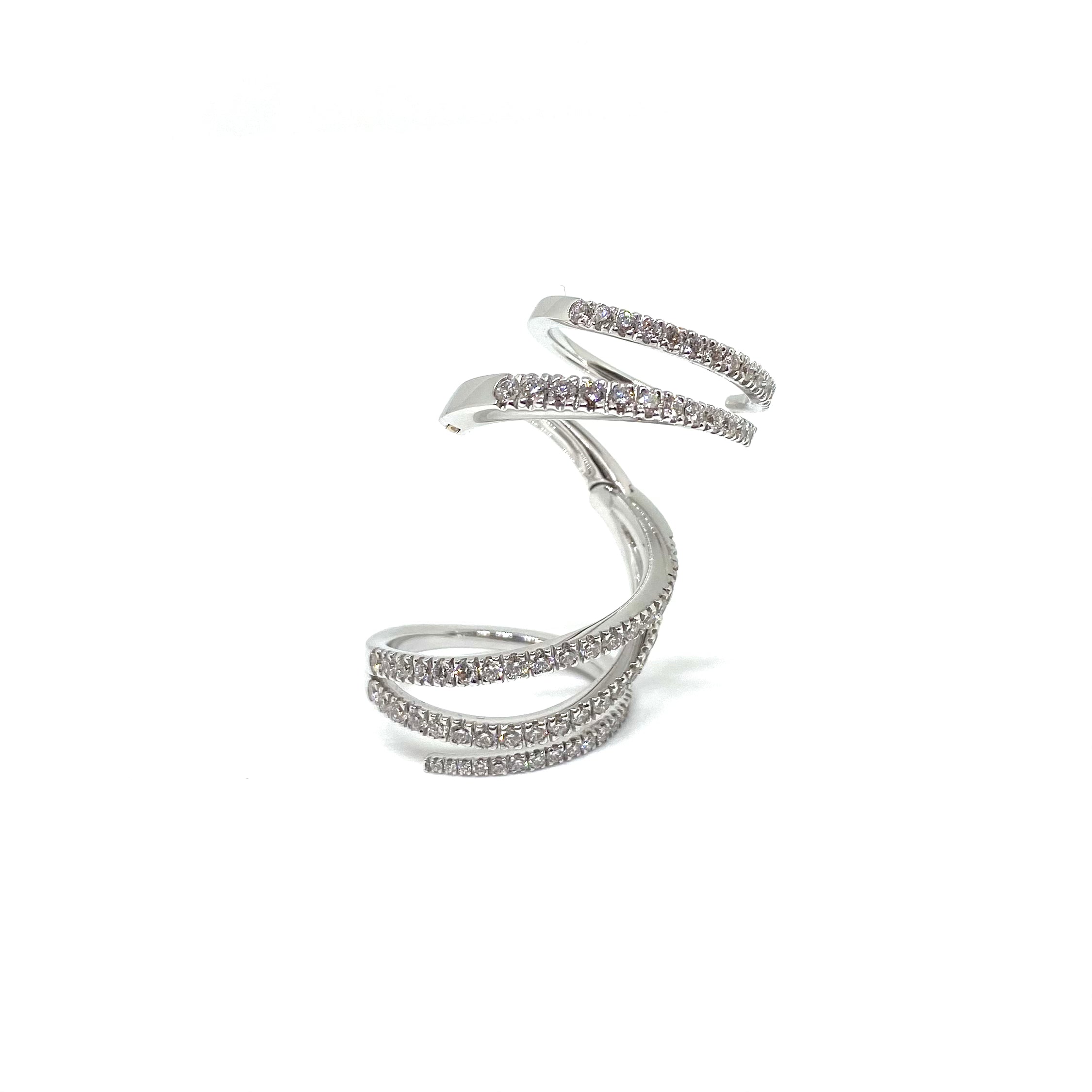 Anello a Fascia Mobile - Oro e Diamanti
