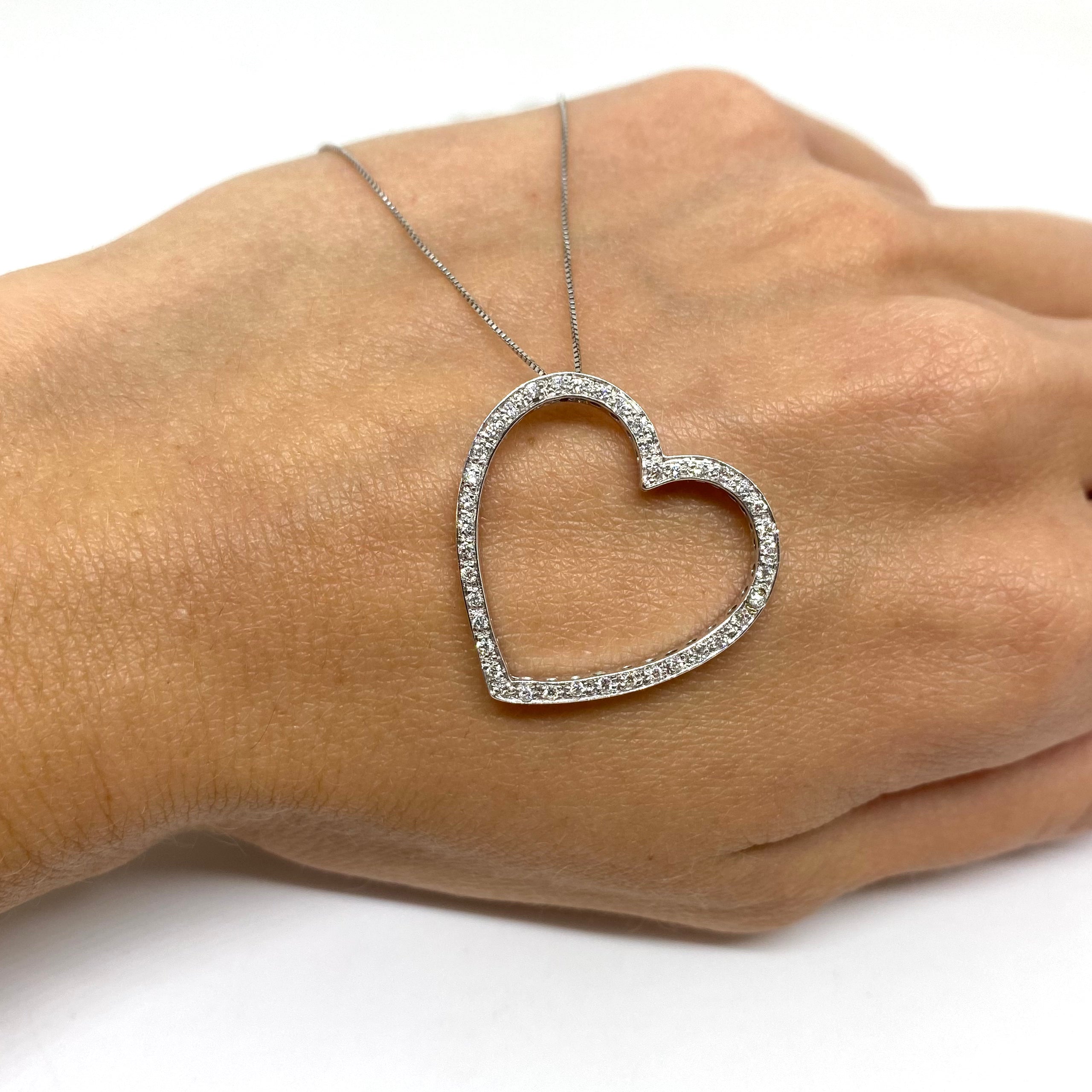 Collana Cuore - Diamanti e Oro