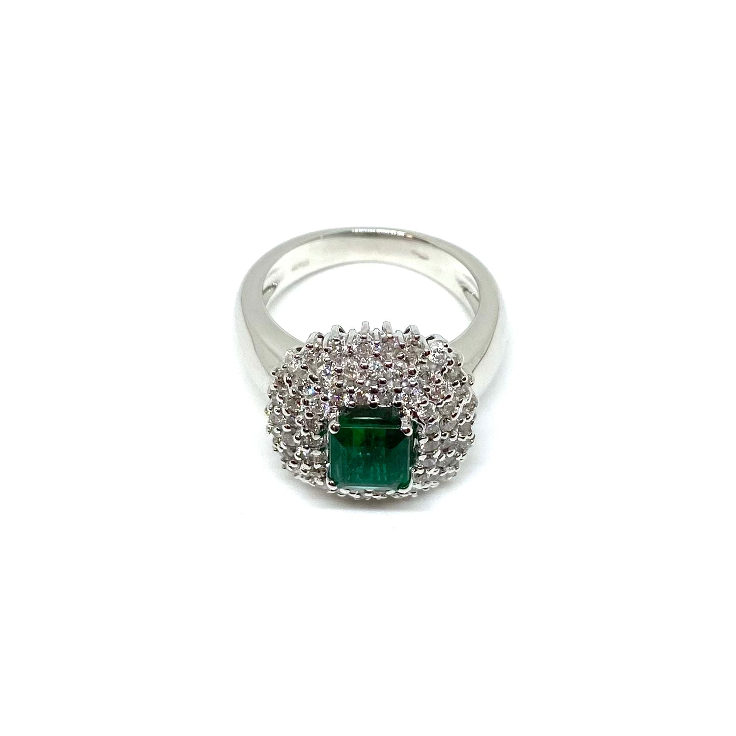 Anello Kate - Smeraldo e Diamanti