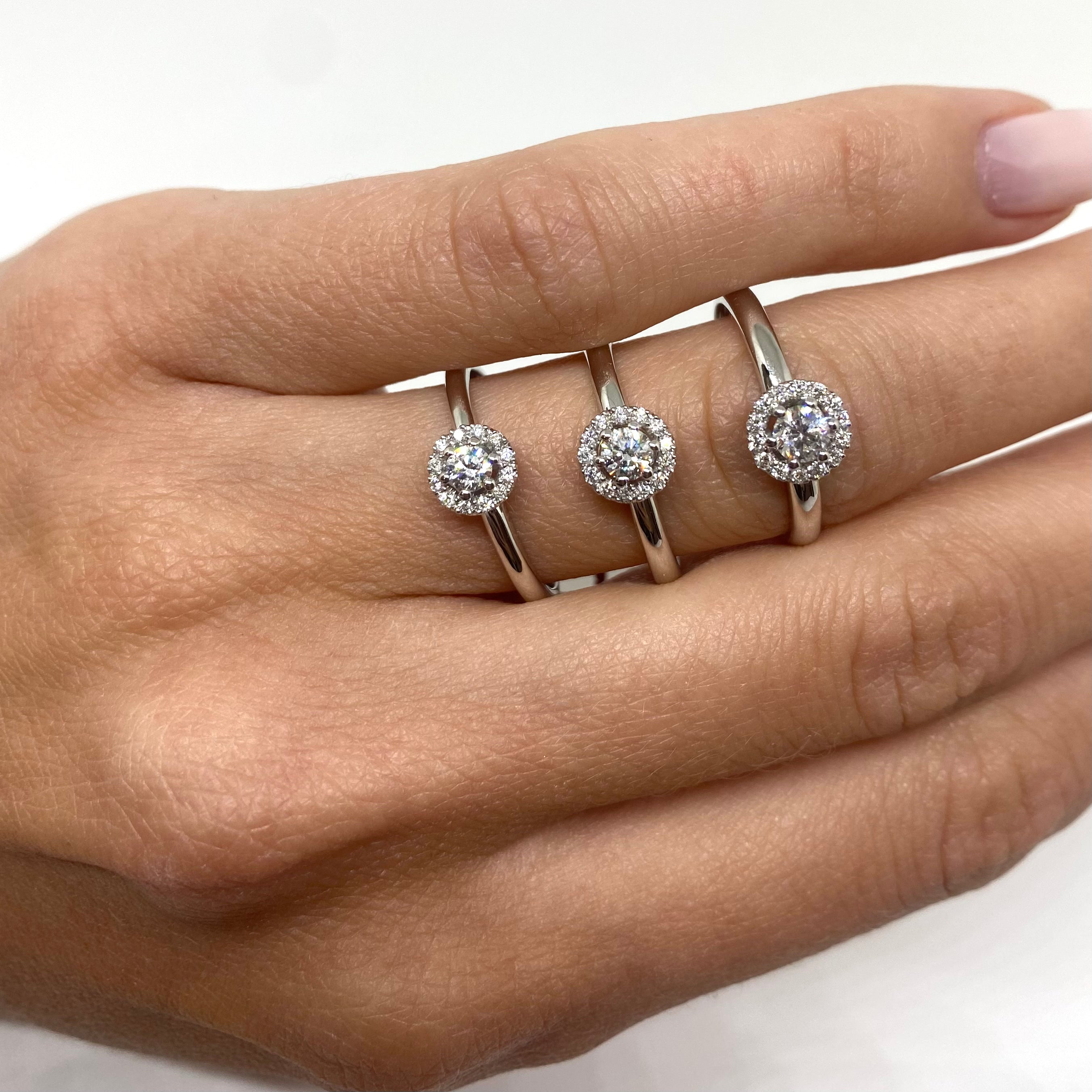 Solitario - Halo Ring