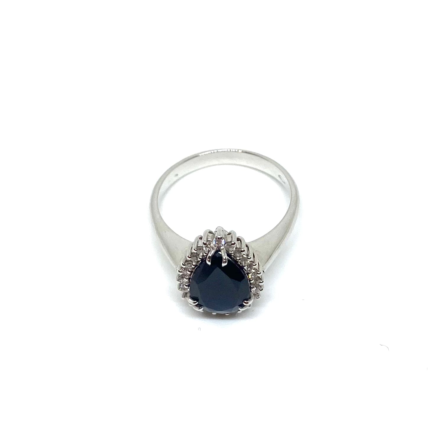Anello Kate a Goccia - Zaffiro