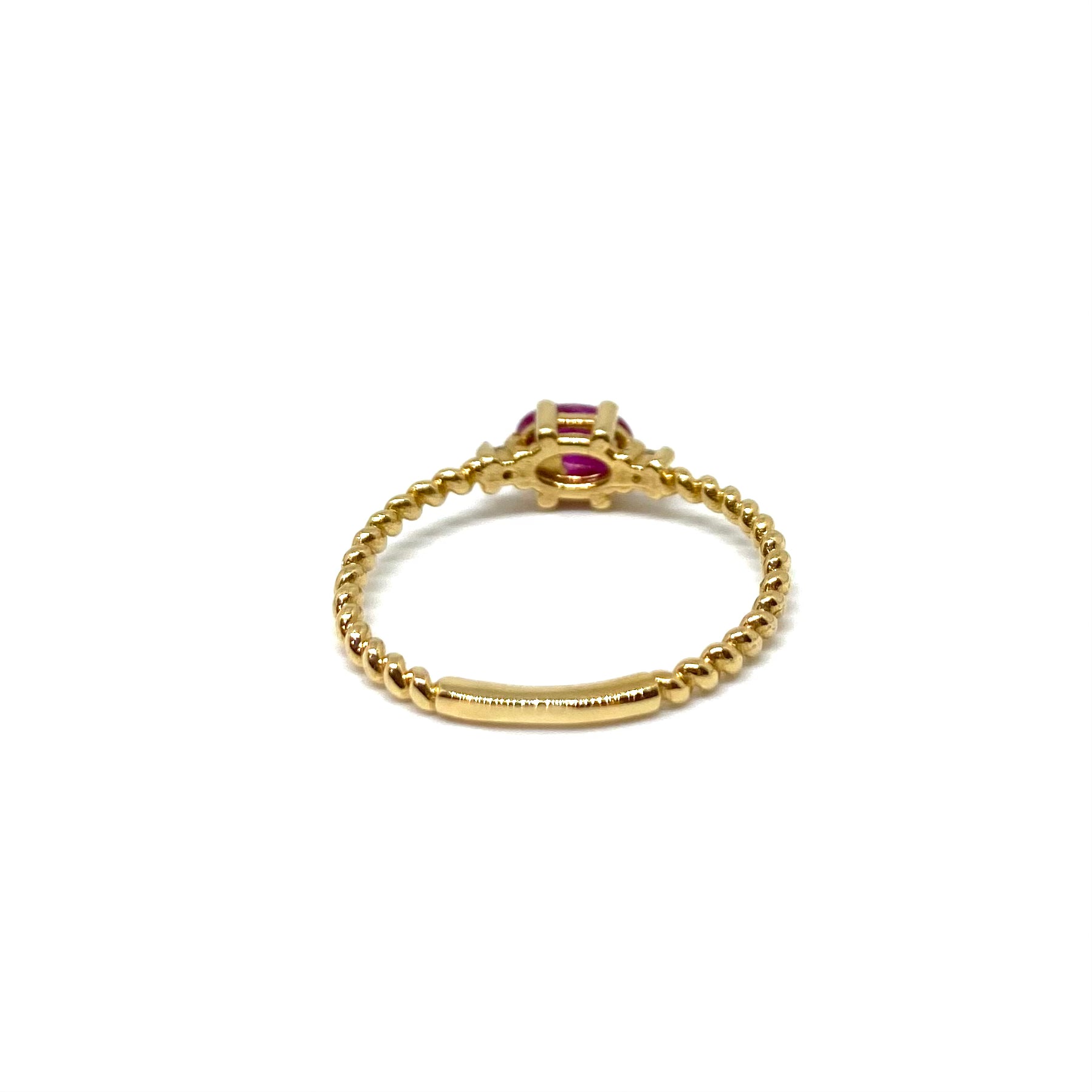 Solitario Oro Giallo e Pietre Preziose