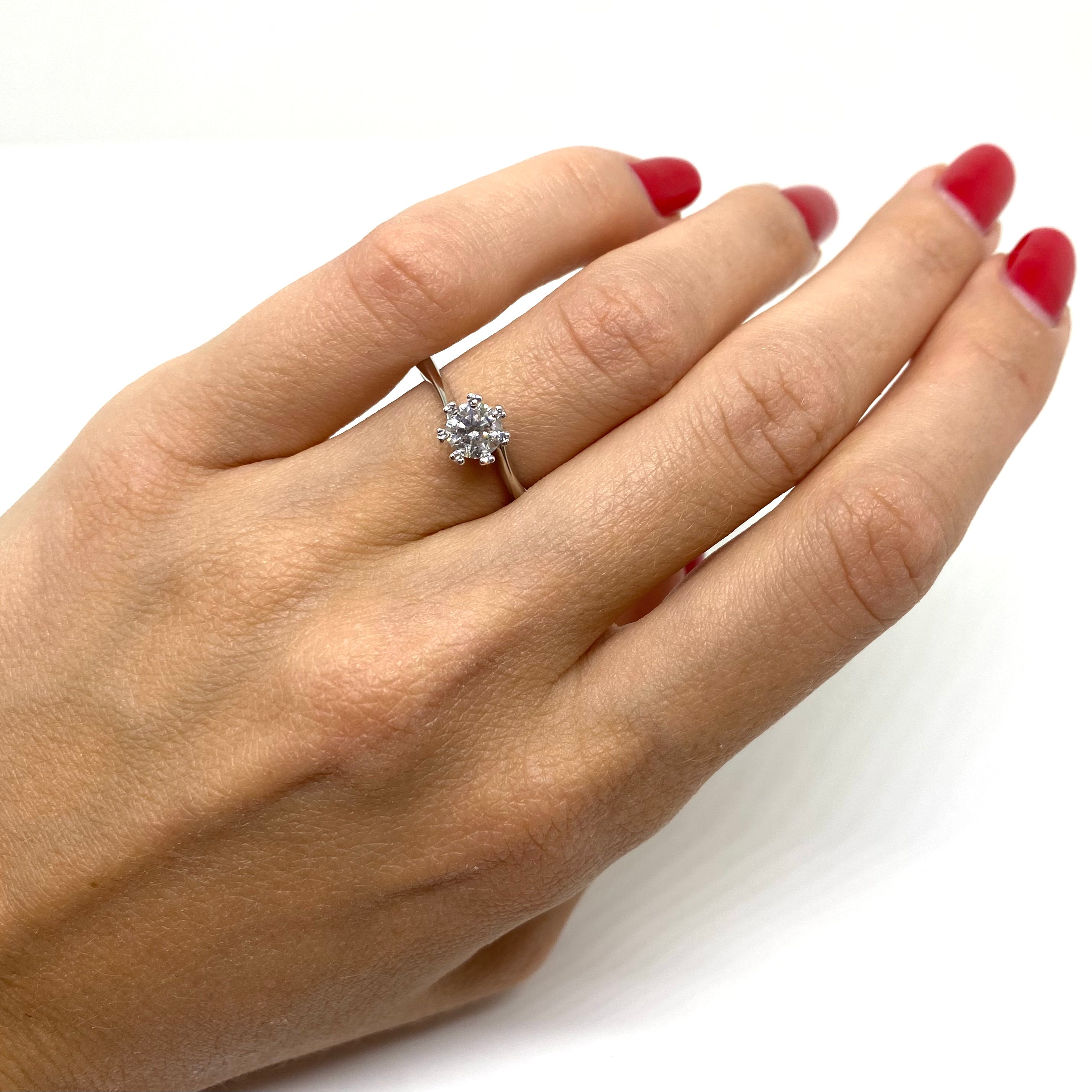 Anello Solitario - 6 Griffe