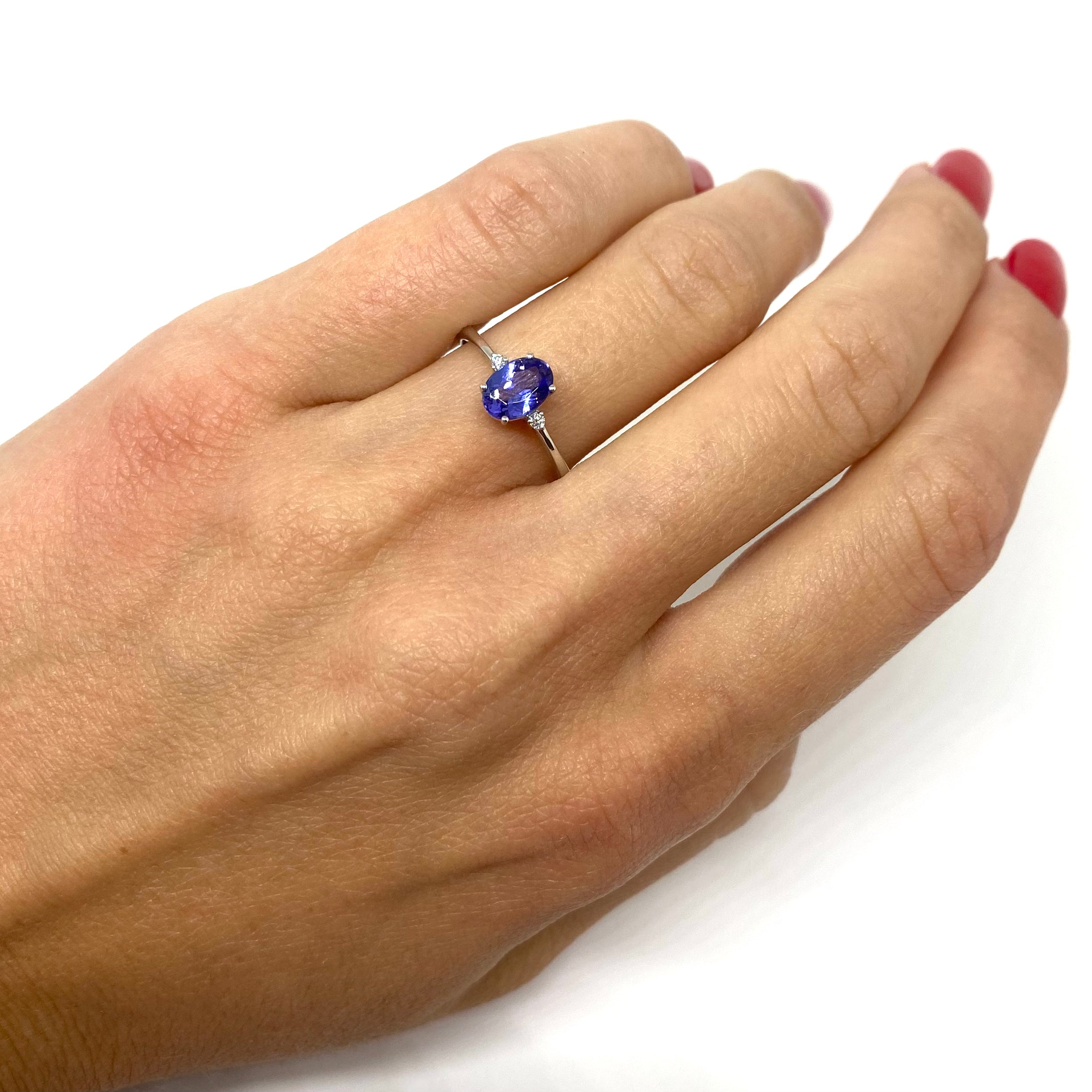 Solitario Ovale - Tanzanite