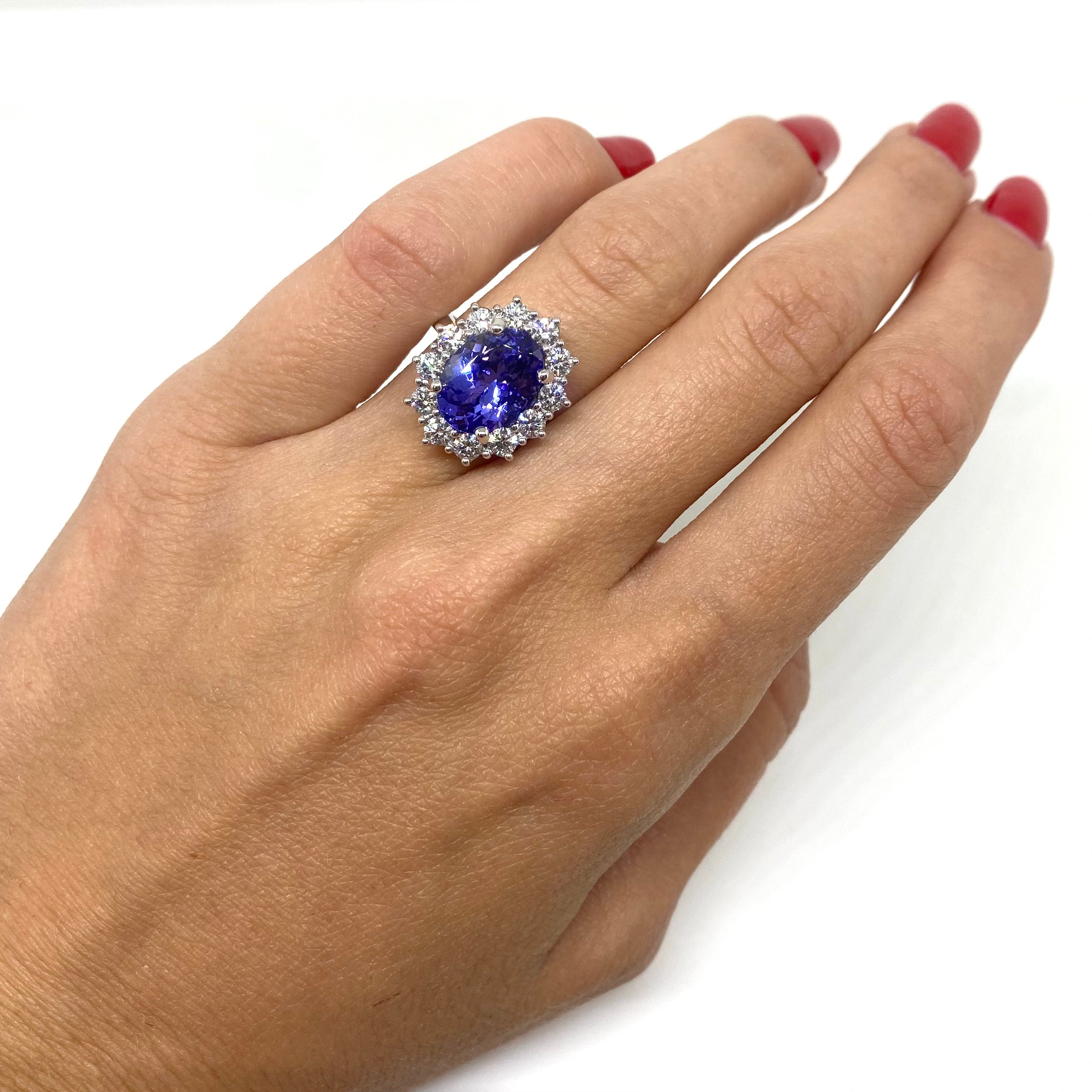 Anello Kate - Tanzanite e Diamanti