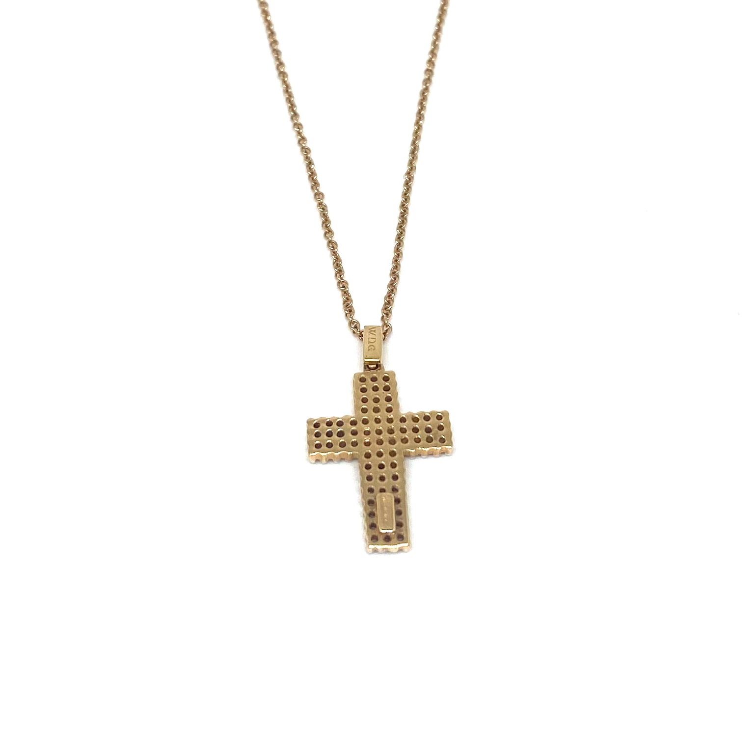 Collana Croce - Oro Rosato