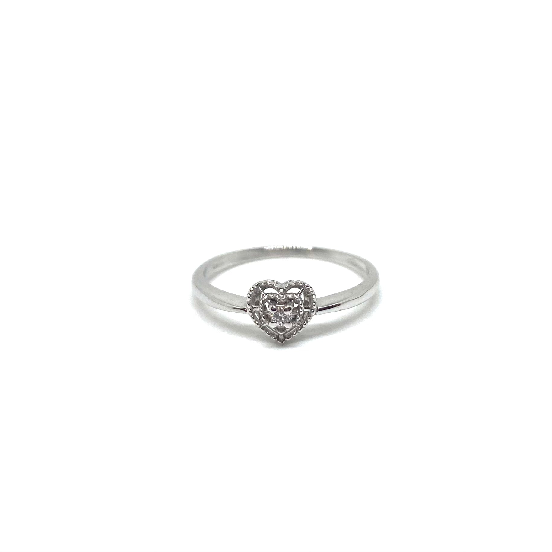 Anello Cuoricino - Oro e Diamanti